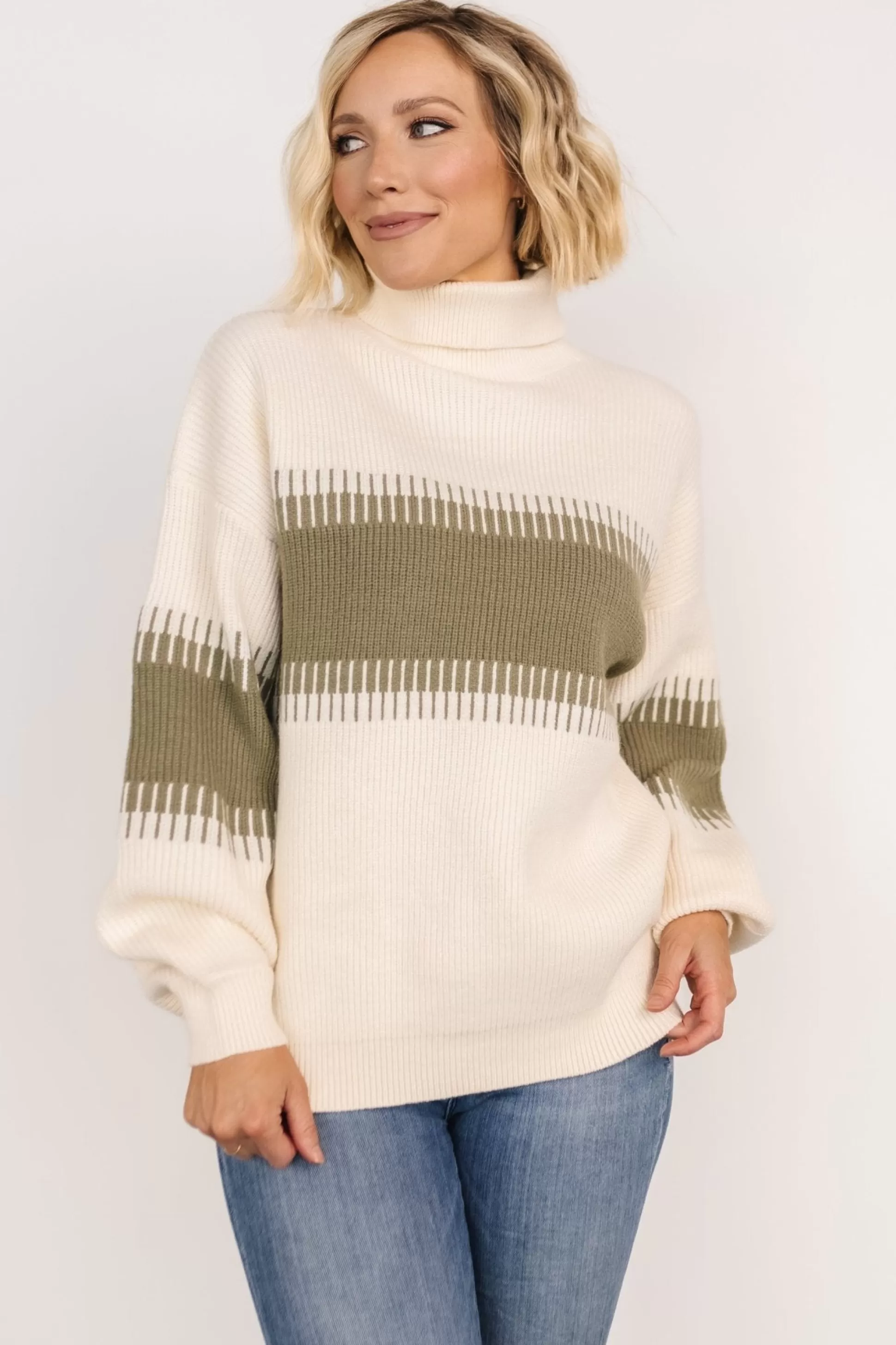 TOPS | sweaters | Baltic Born Antonov Turtle Neck Sweater | Sage + Cream