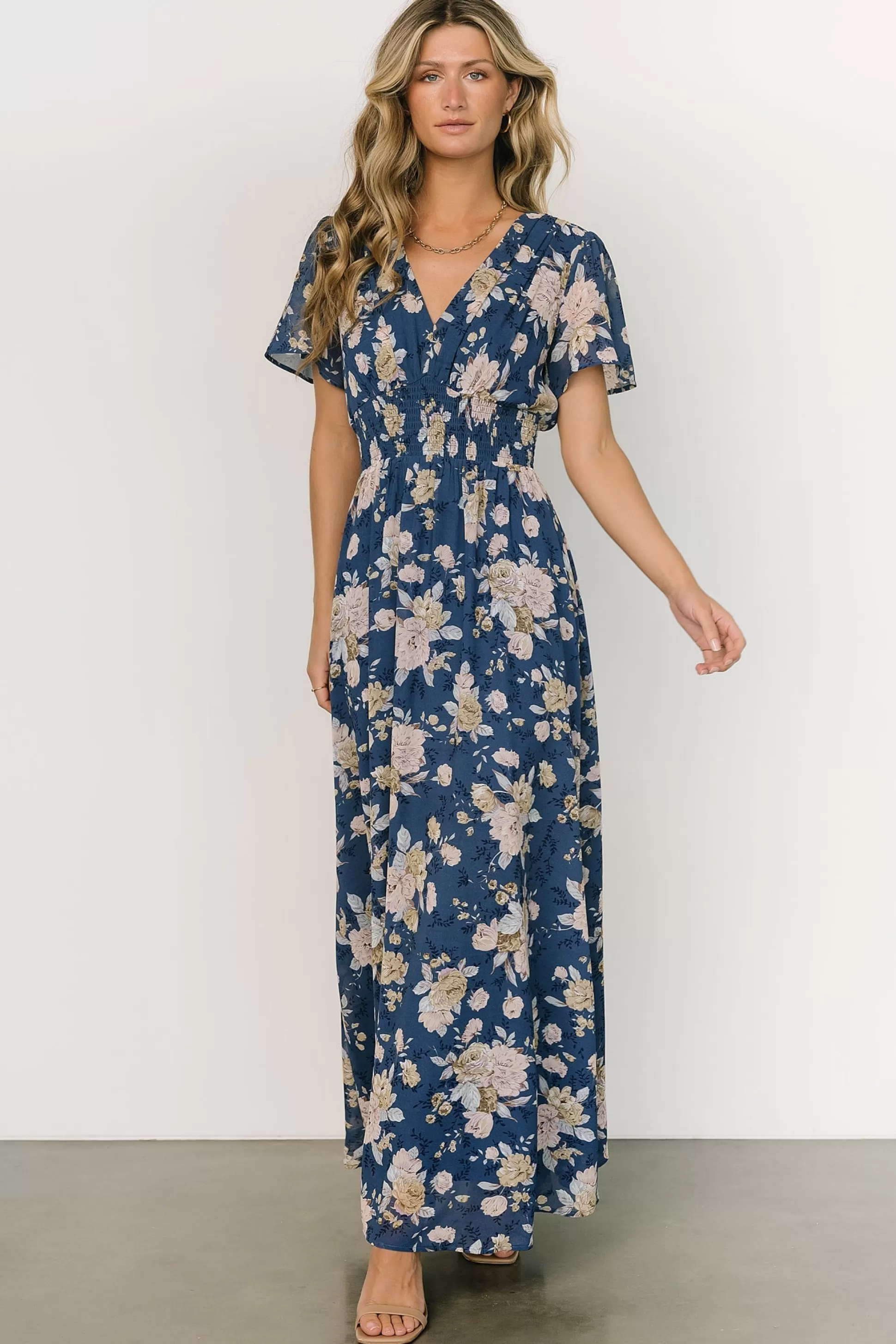 DRESSES | maxi dresses | Baltic Born Birdie Maxi Dress | Blue + Blush Floral