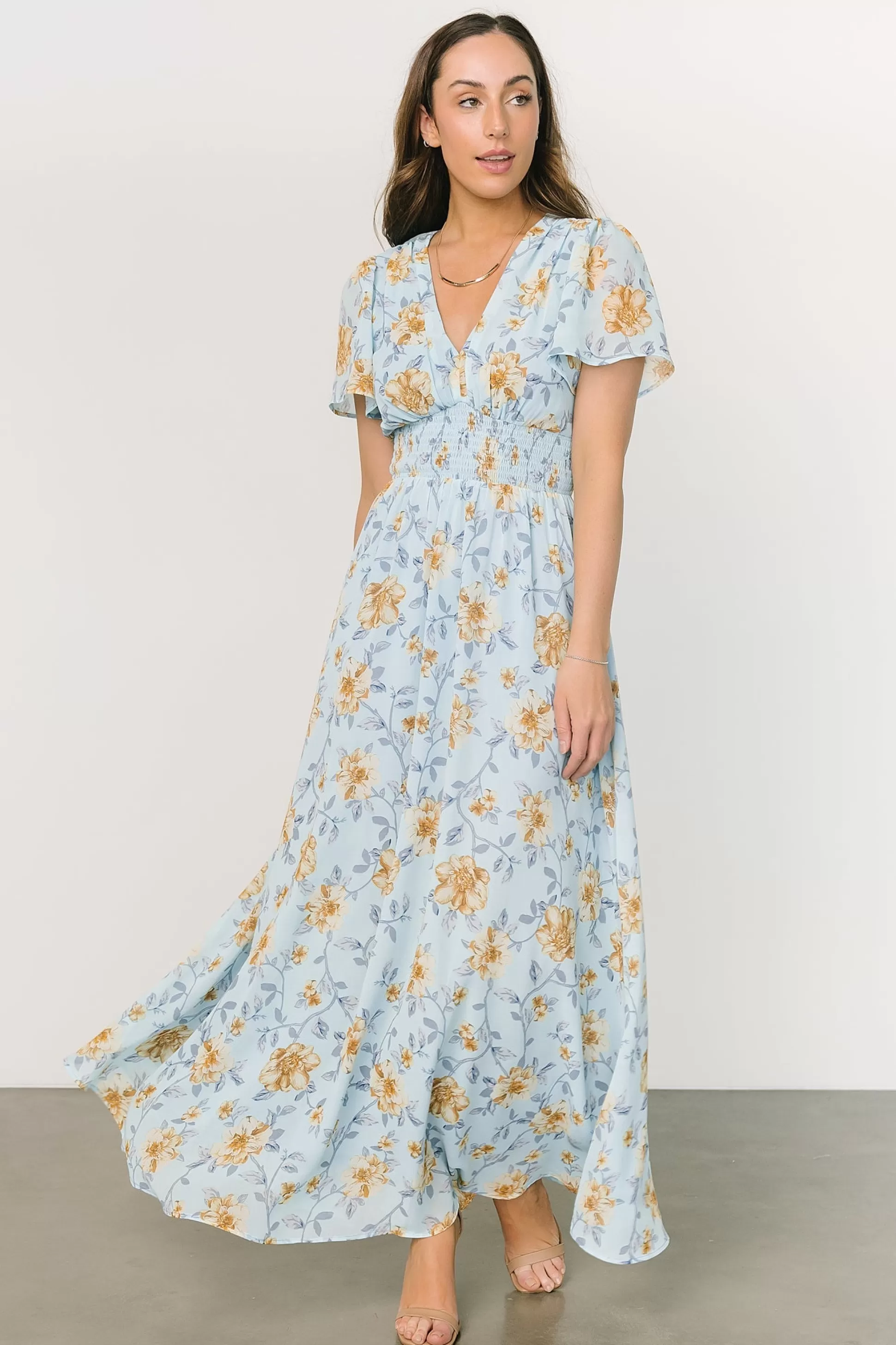 DRESSES | maxi dresses | Baltic Born Birdie Maxi Dress | Light Blue Floral