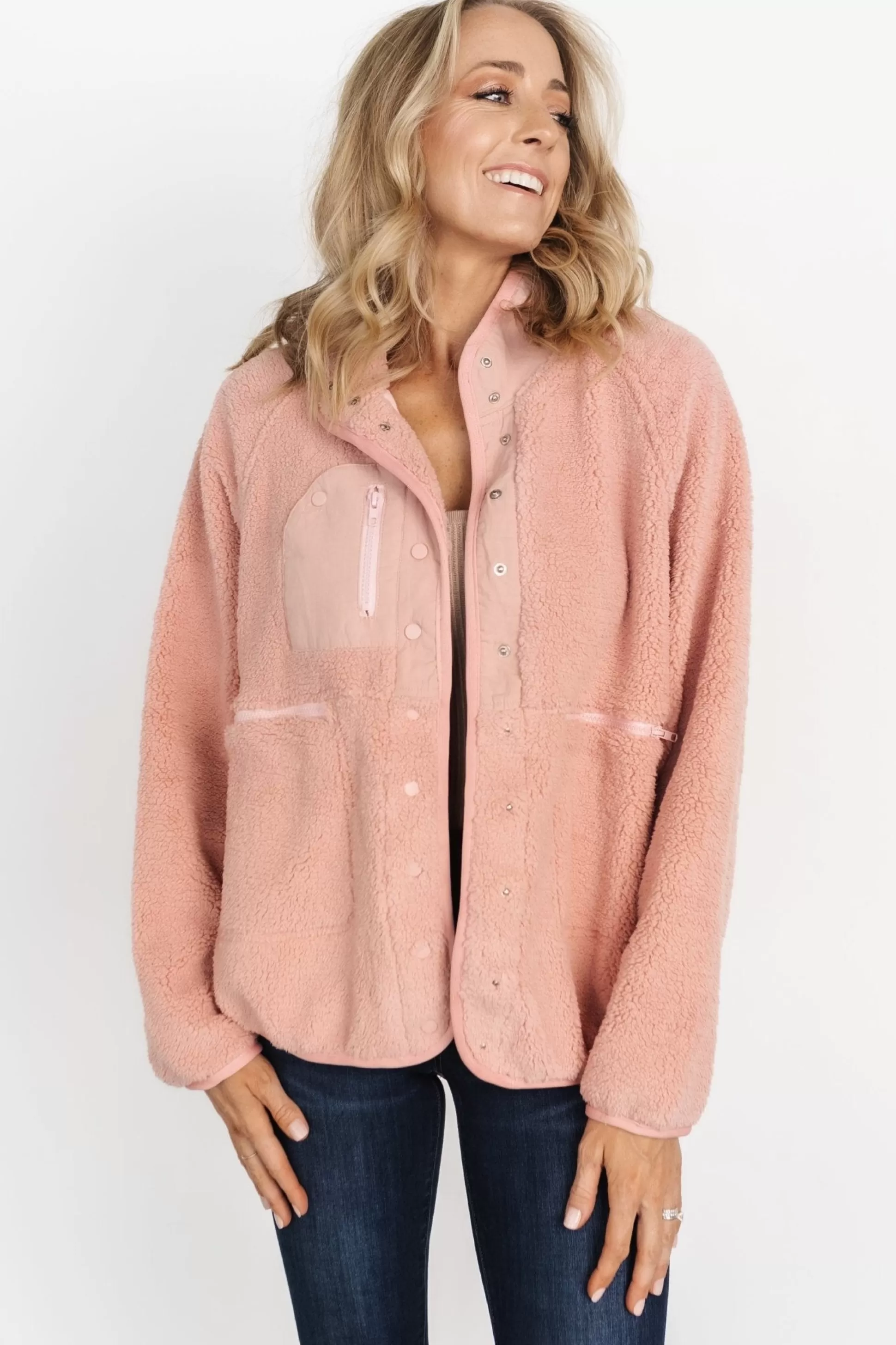 outerwear | Baltic Born Brynn Sherpa Jacket | Pink