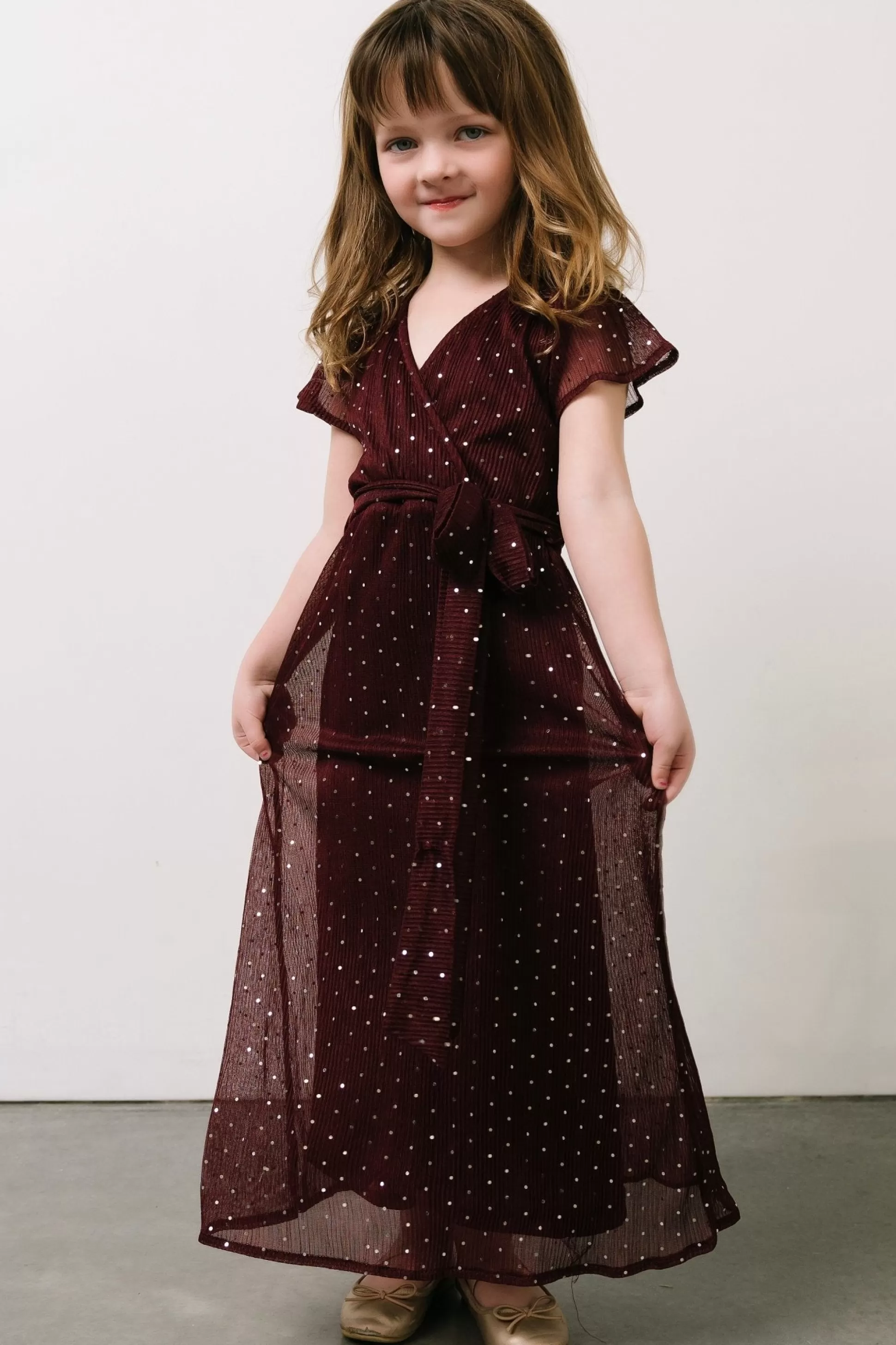 flower girl | Baltic Born Child Grace Sparkle Gown | Mulberry