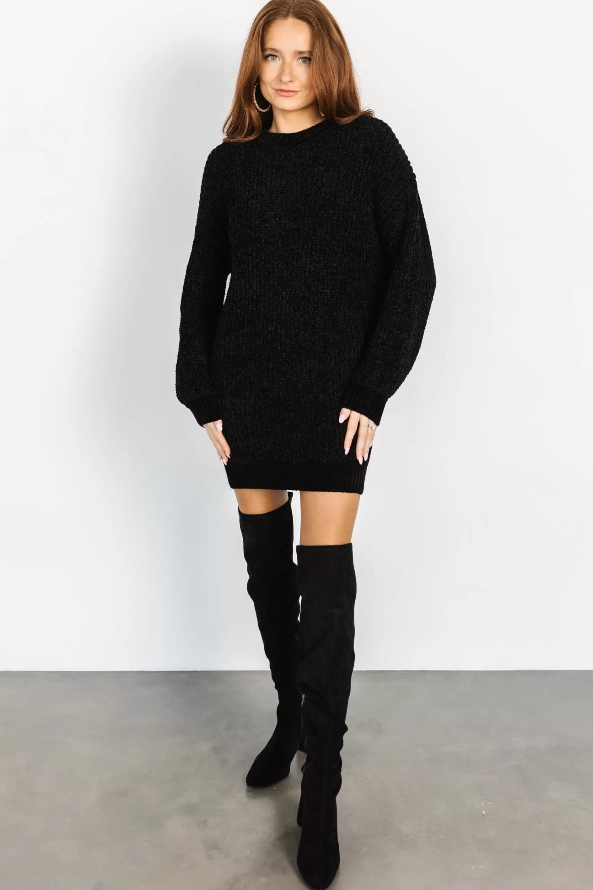 short dresses | TOPS | Baltic Born Christa Sweater Dress | Black