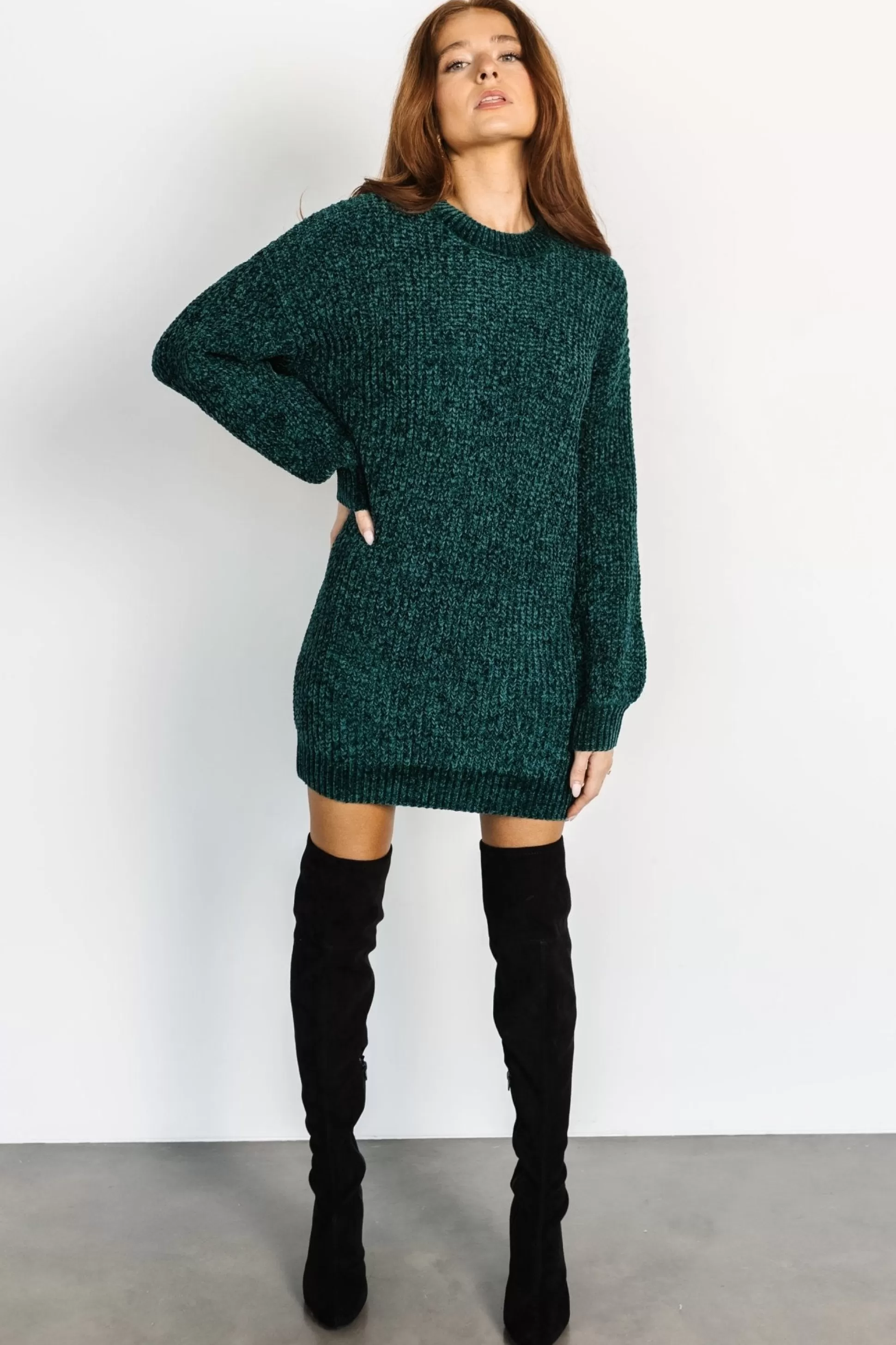 TOPS | short dresses | Baltic Born Christa Sweater Dress | Emerald