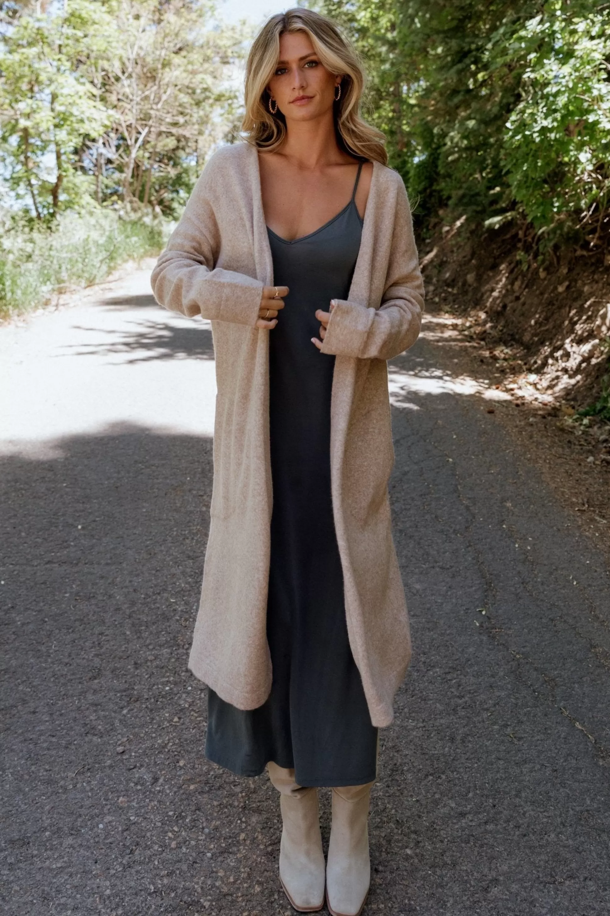 cardigans | Baltic Born Claire Cardigan | Taupe