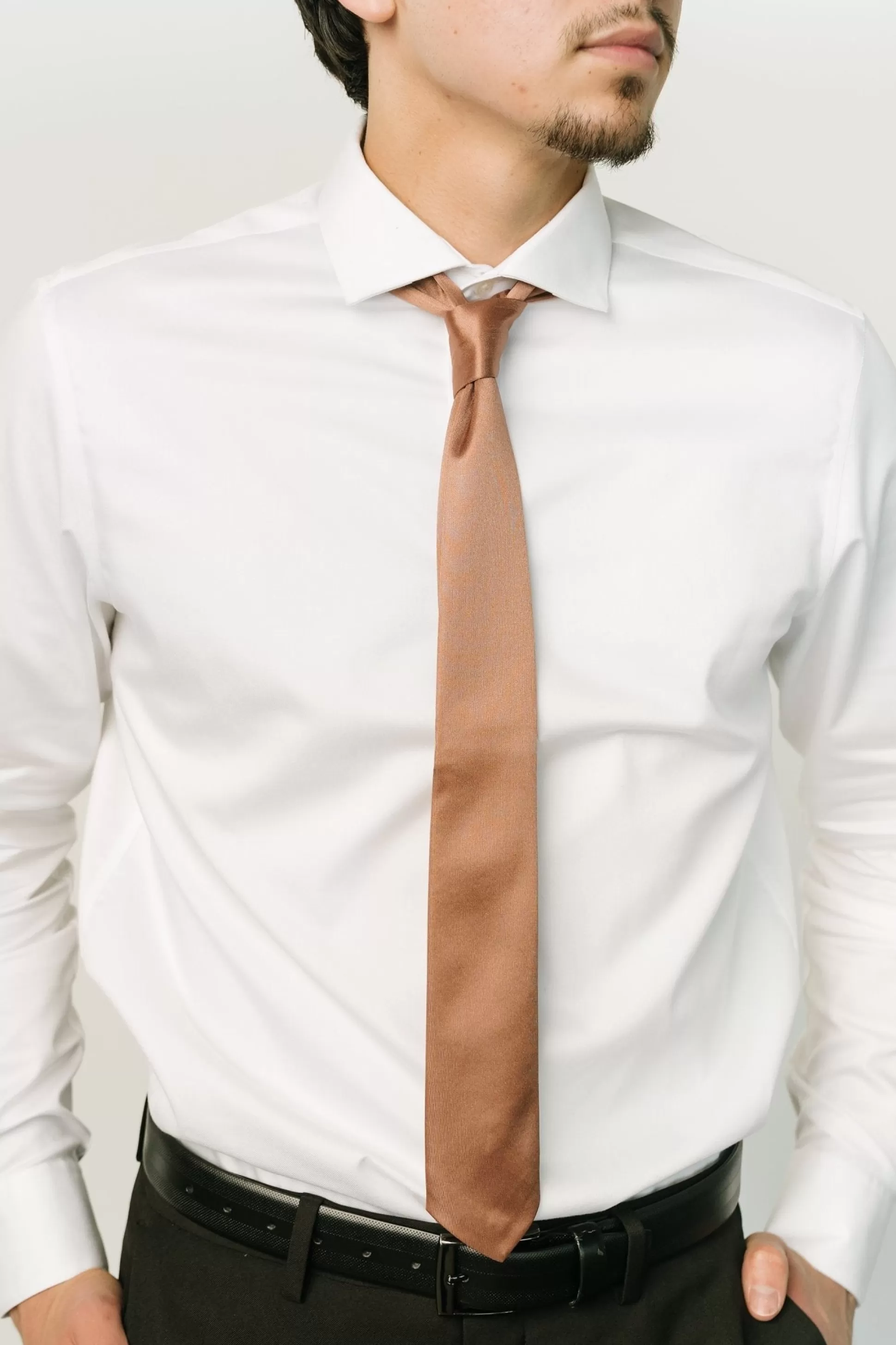 COMING SOON | Baltic Born Classic Satin Tie | Bronze