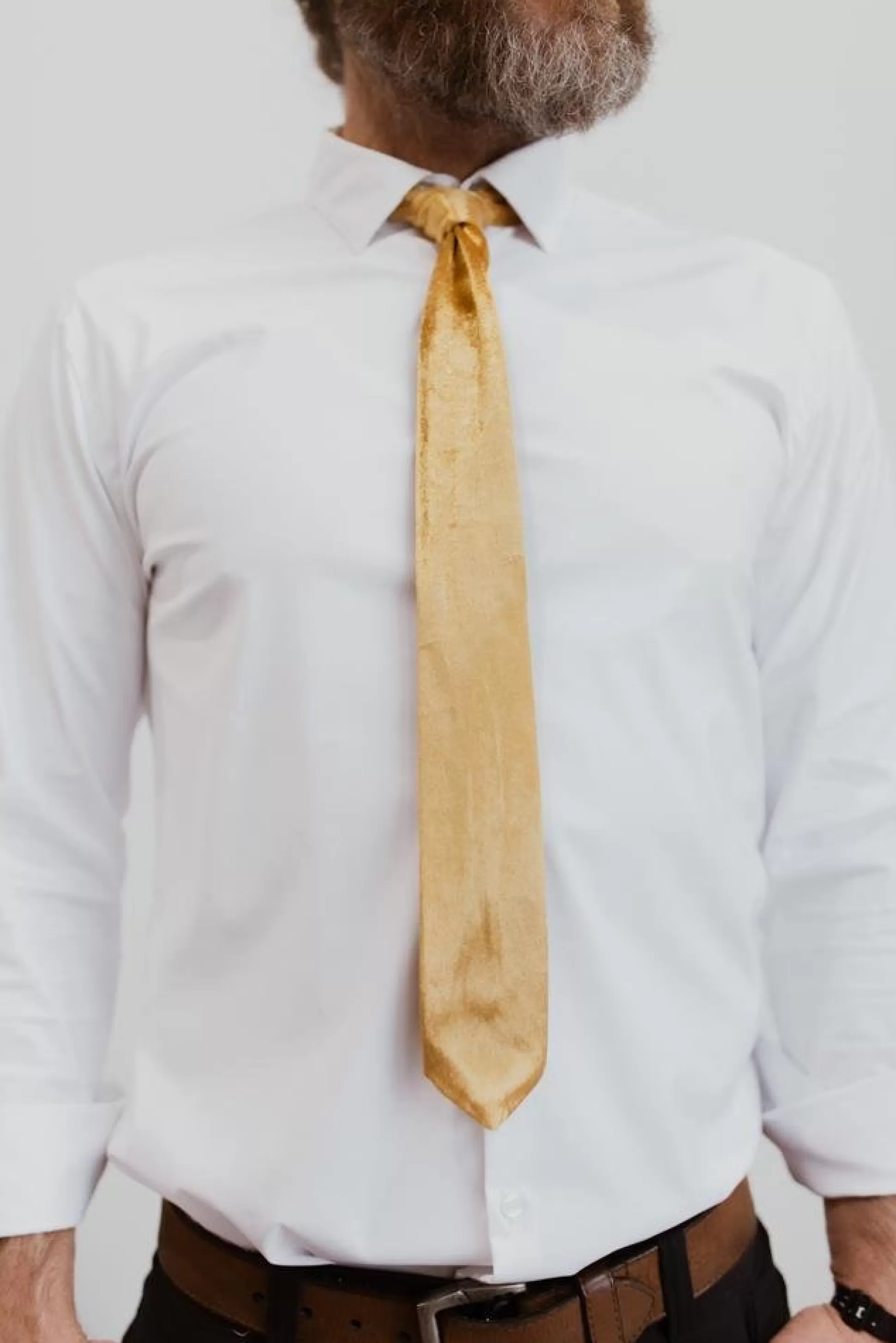 ties | Baltic Born Classic Velvet Tie | Gold