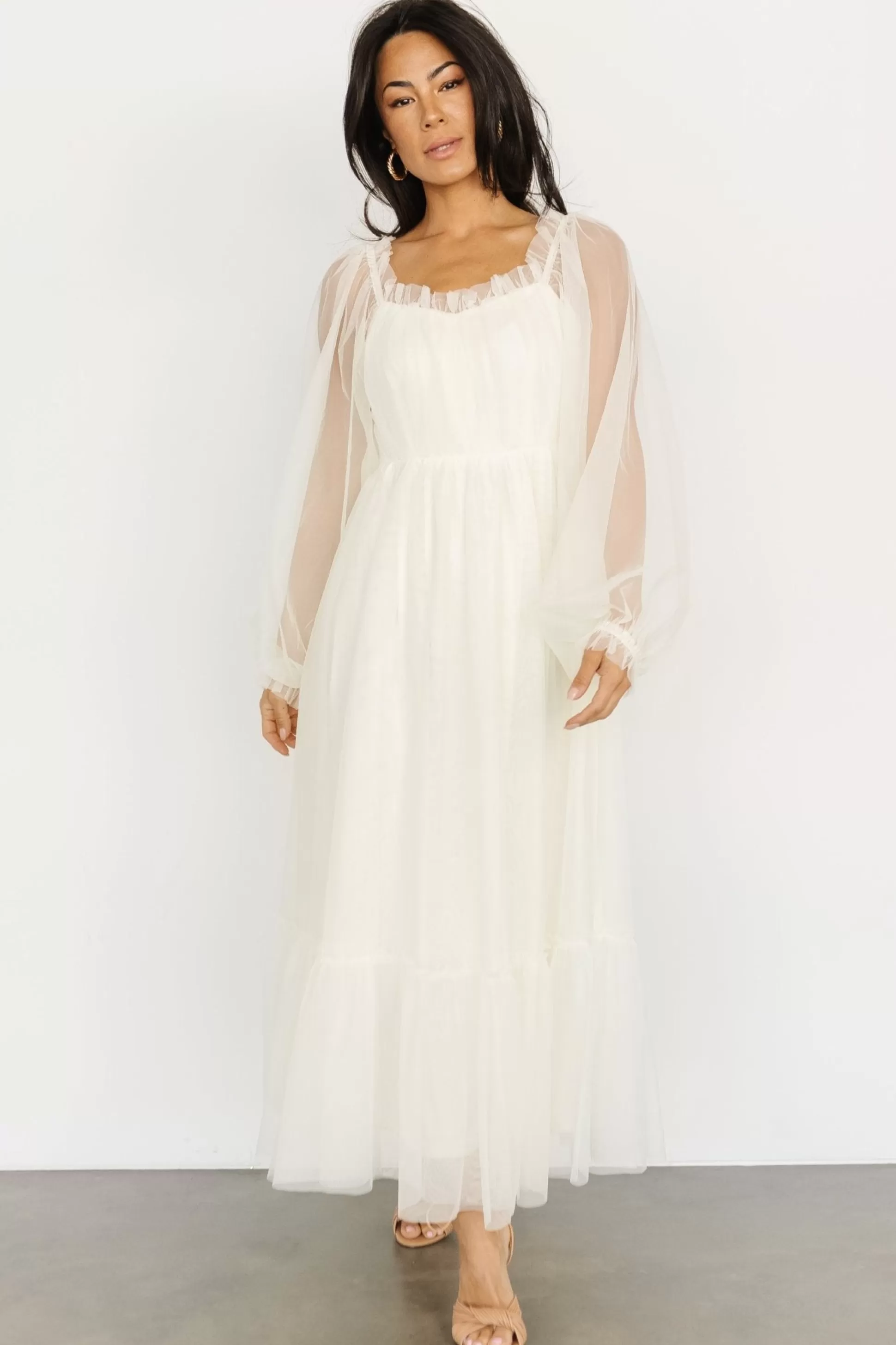 tulle styles | Baltic Born Cleobelle Maxi Dress | Creamy Beige