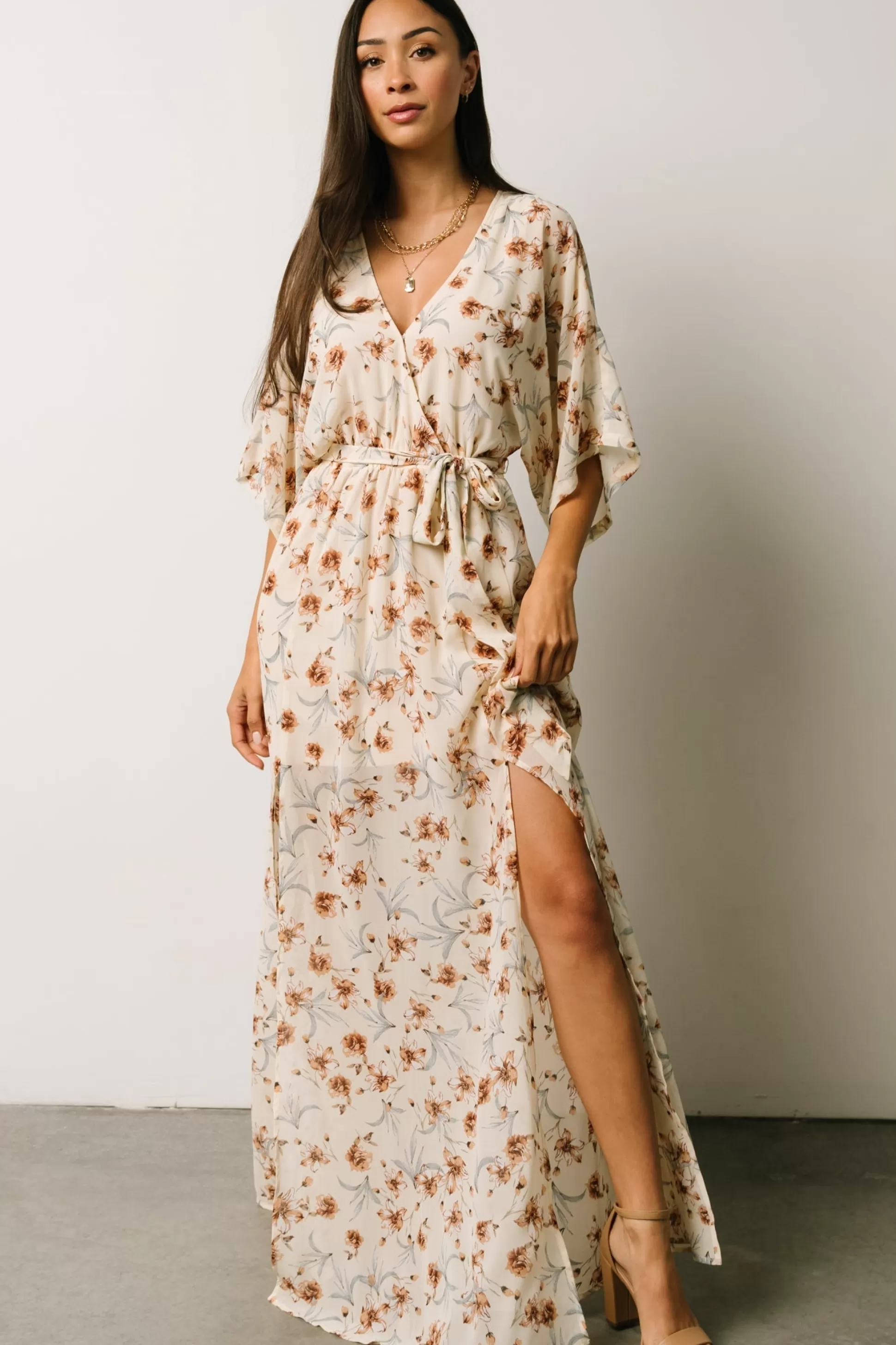 bump friendly | Baltic Born Corinth Maxi Dress | Cream Floral