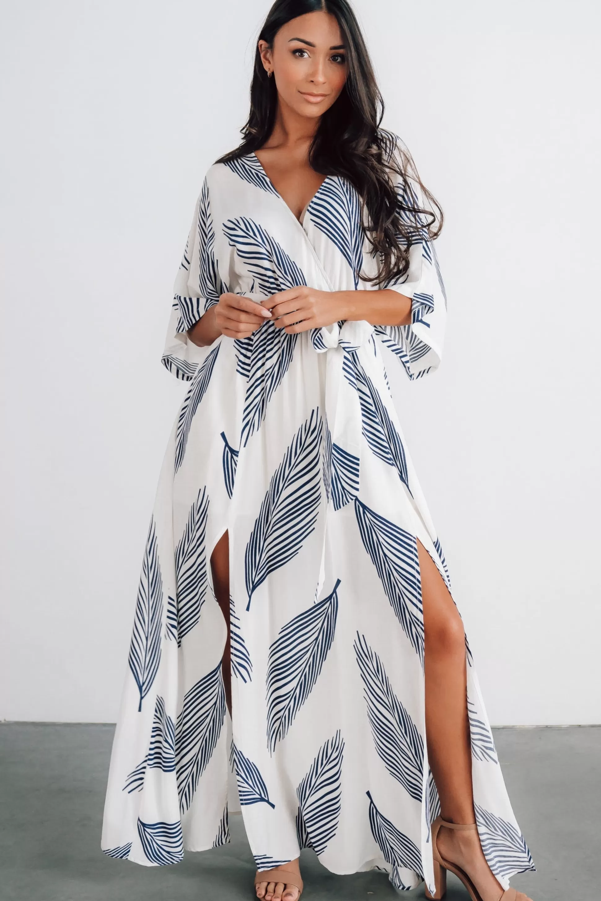 bump friendly | Baltic Born Corinth Maxi Dress | Navy Print