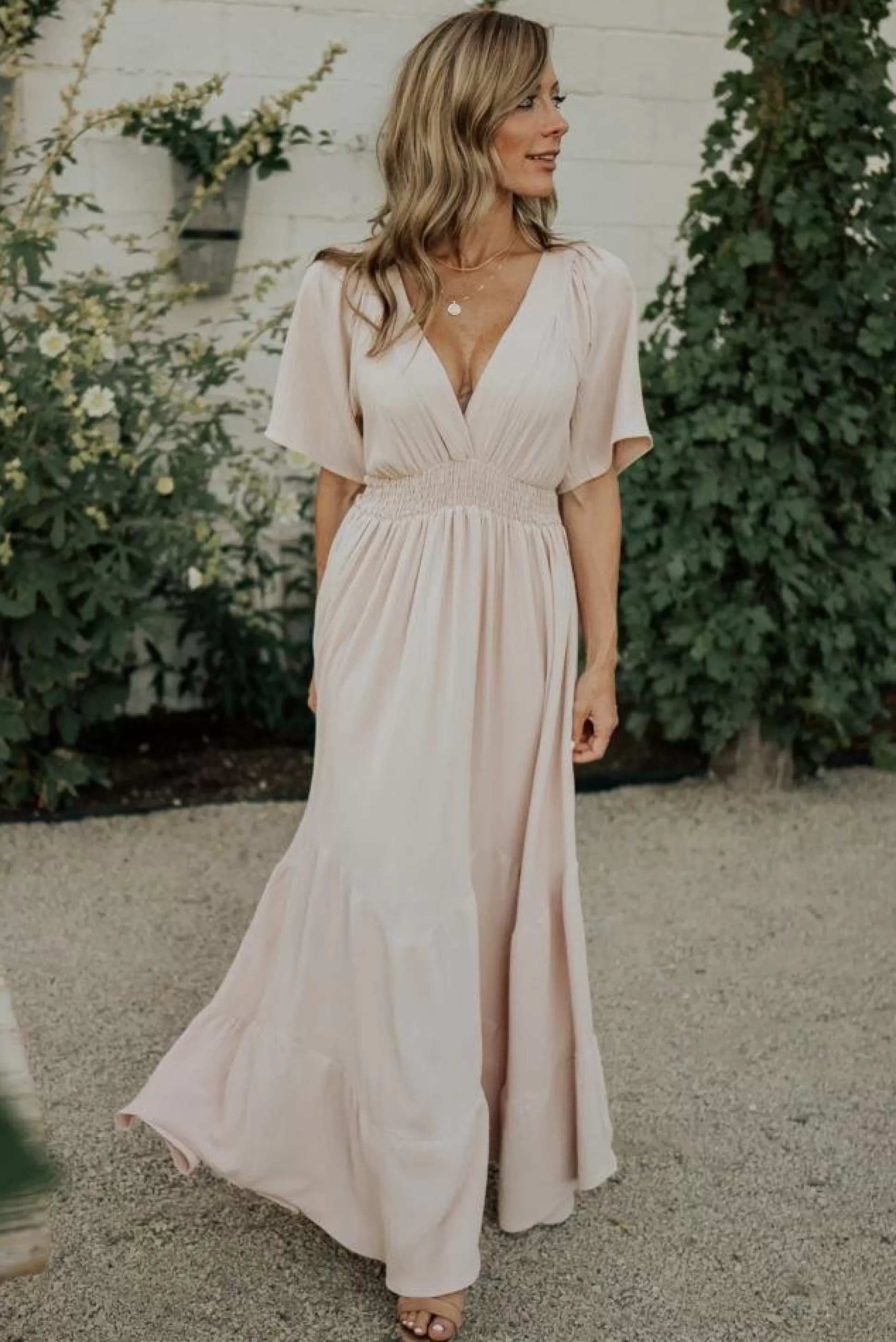 maxi dresses | WEDDING SUITE | Baltic Born Delilah Maxi Dress | Blush