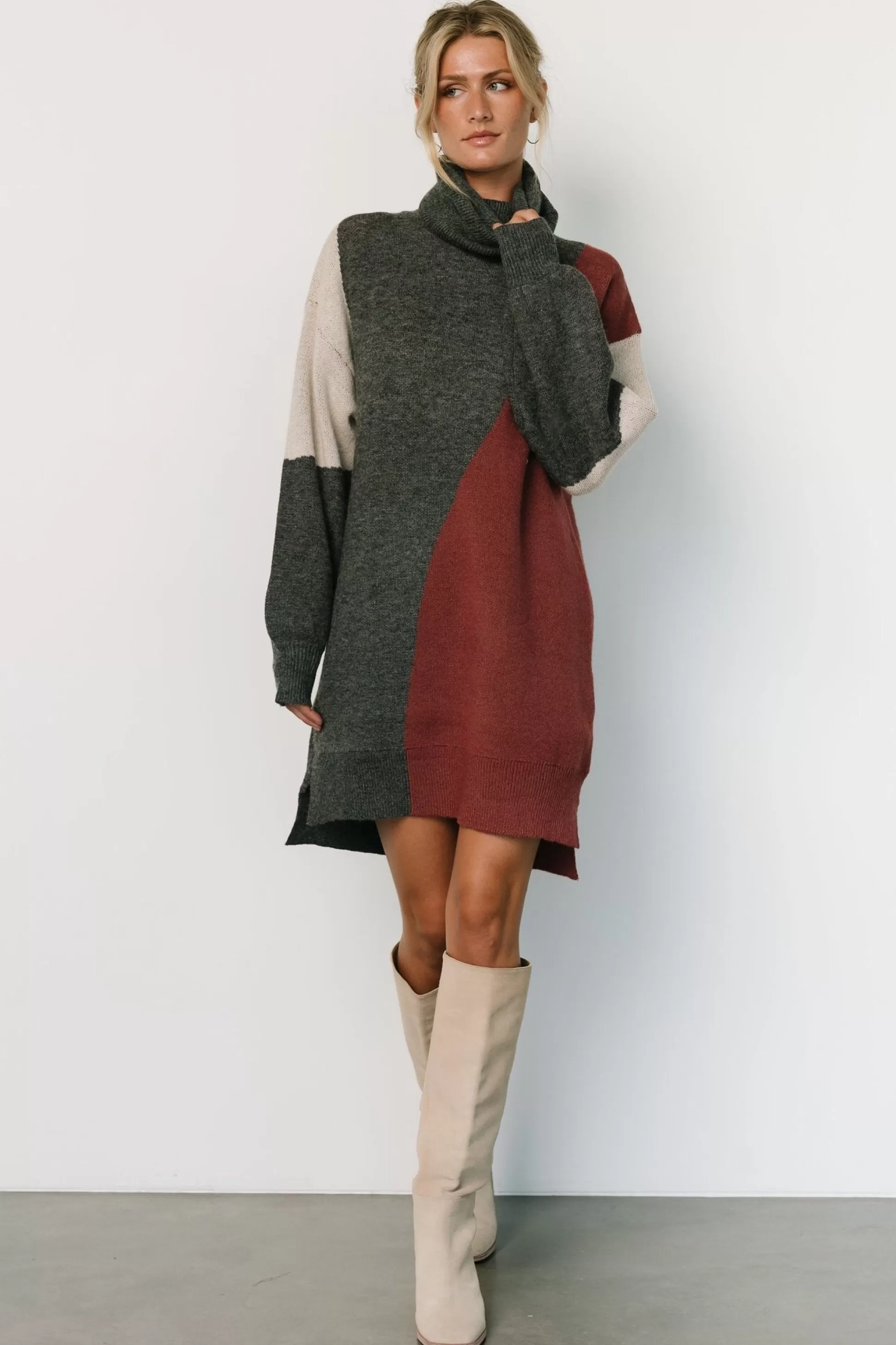 short dresses | TOPS | Baltic Born Diego Sweater Dress | Charcoal Multi