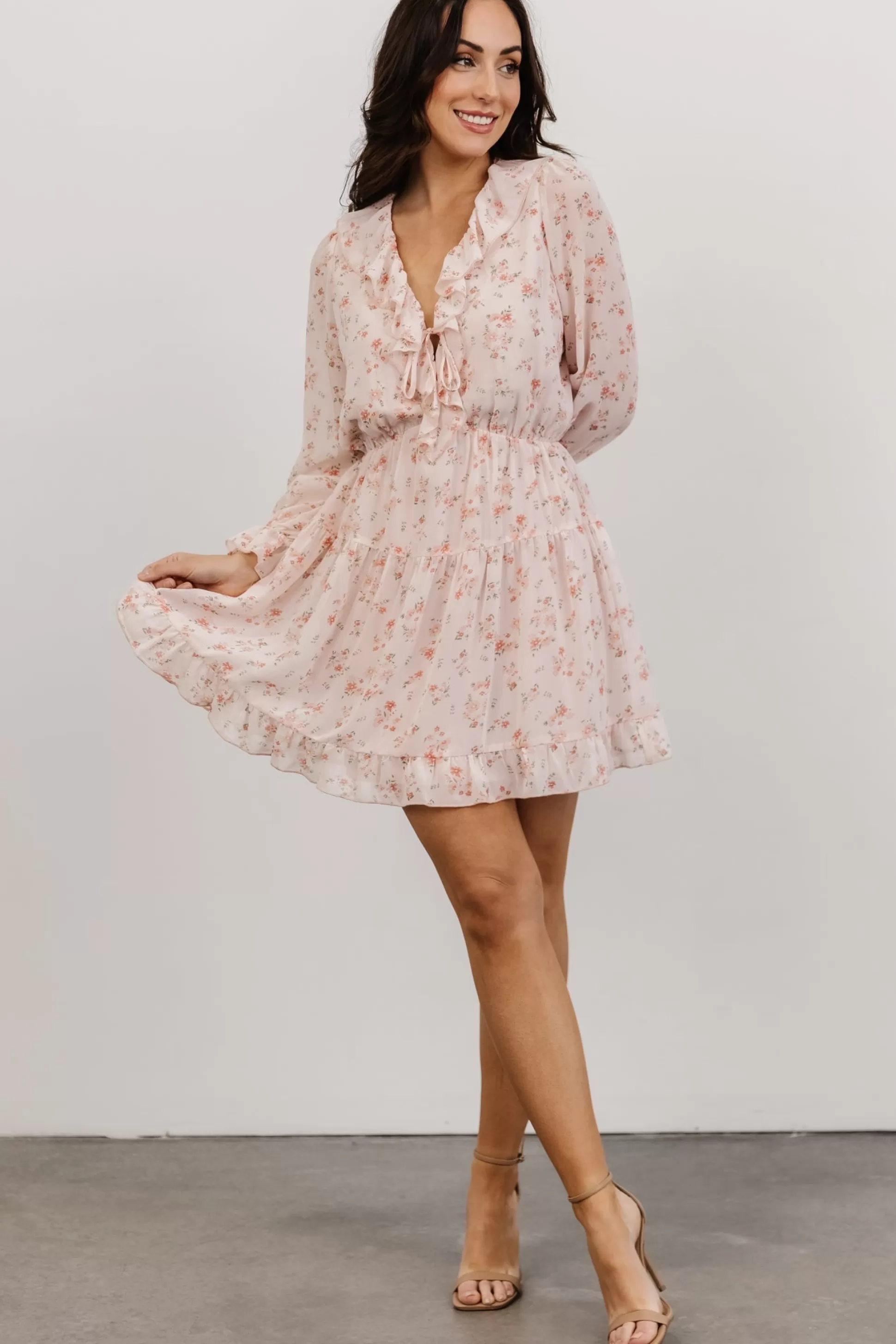 SALE | Baltic Born Doris Mini Dress | Blush Floral