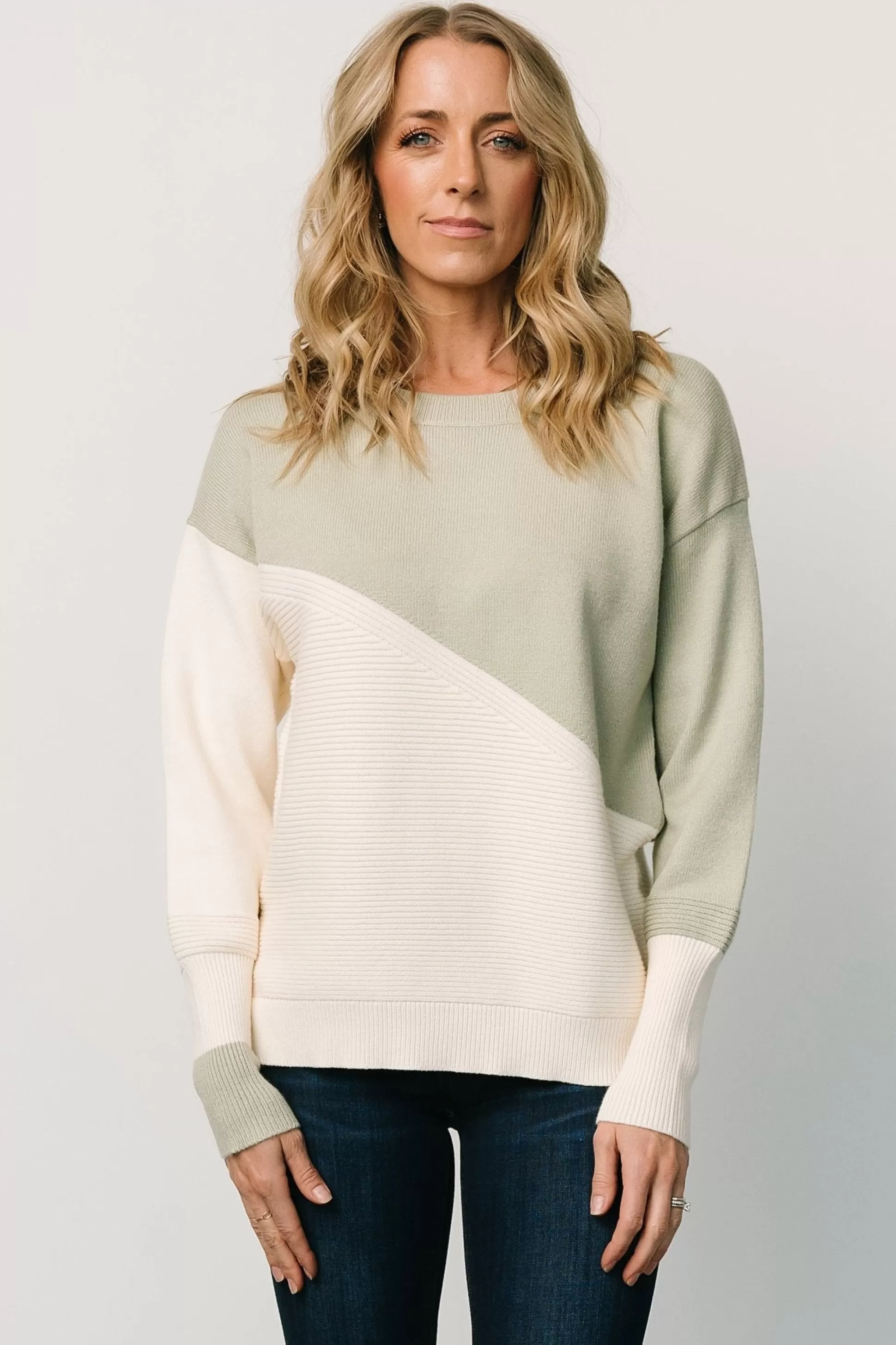 sweaters | COMING SOON | Baltic Born Emmy Sweater | Sage + Cream