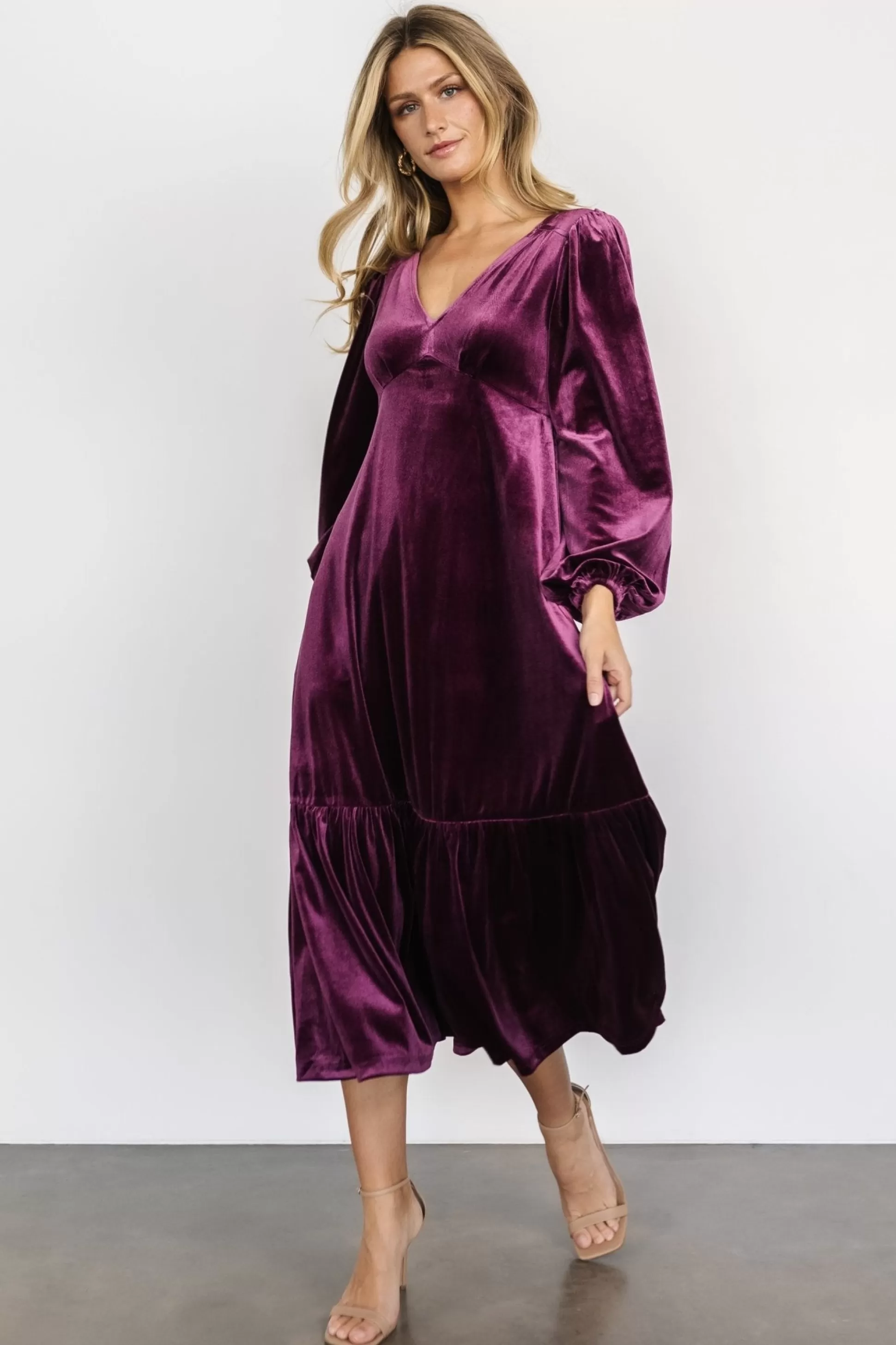 maxi dresses | WEDDING SUITE | Baltic Born Erika Velvet Maxi Dress | Sugar Plum