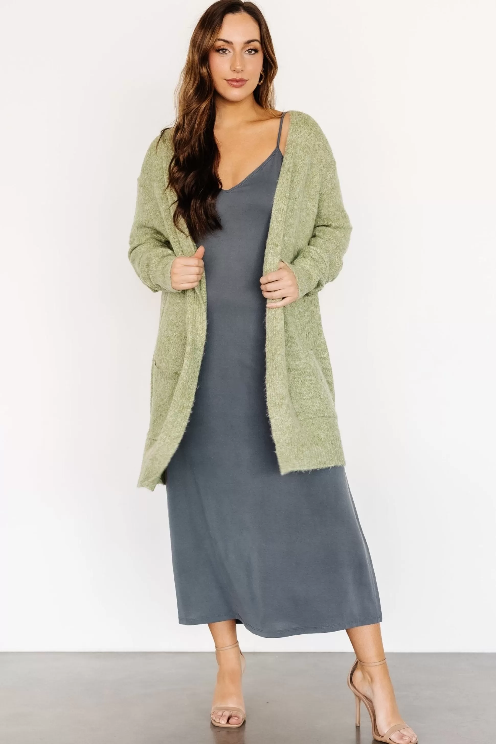 cardigans | Baltic Born Fletcher Oversized Cardigan | Dusty Sage