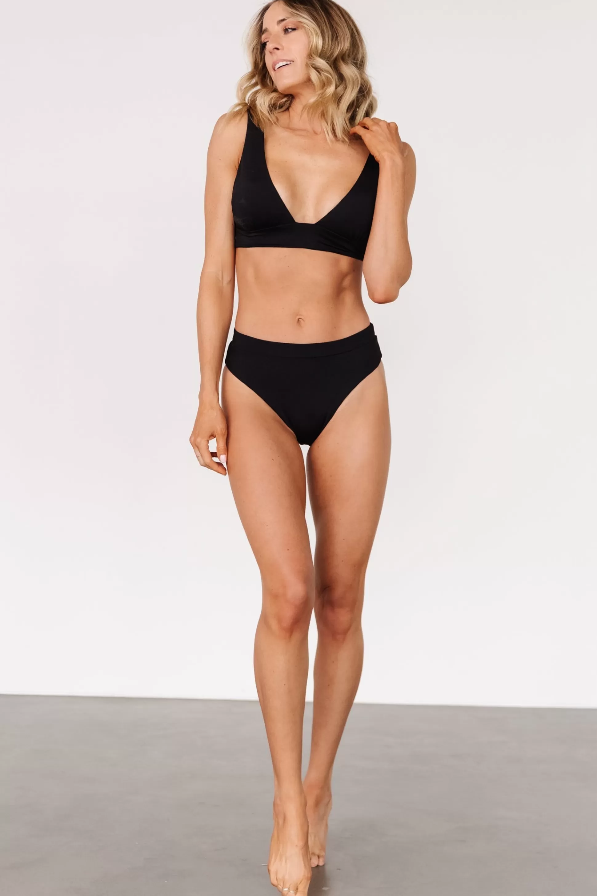 bikini | Baltic Born Formentera High Waist Bikini Bottom | Black