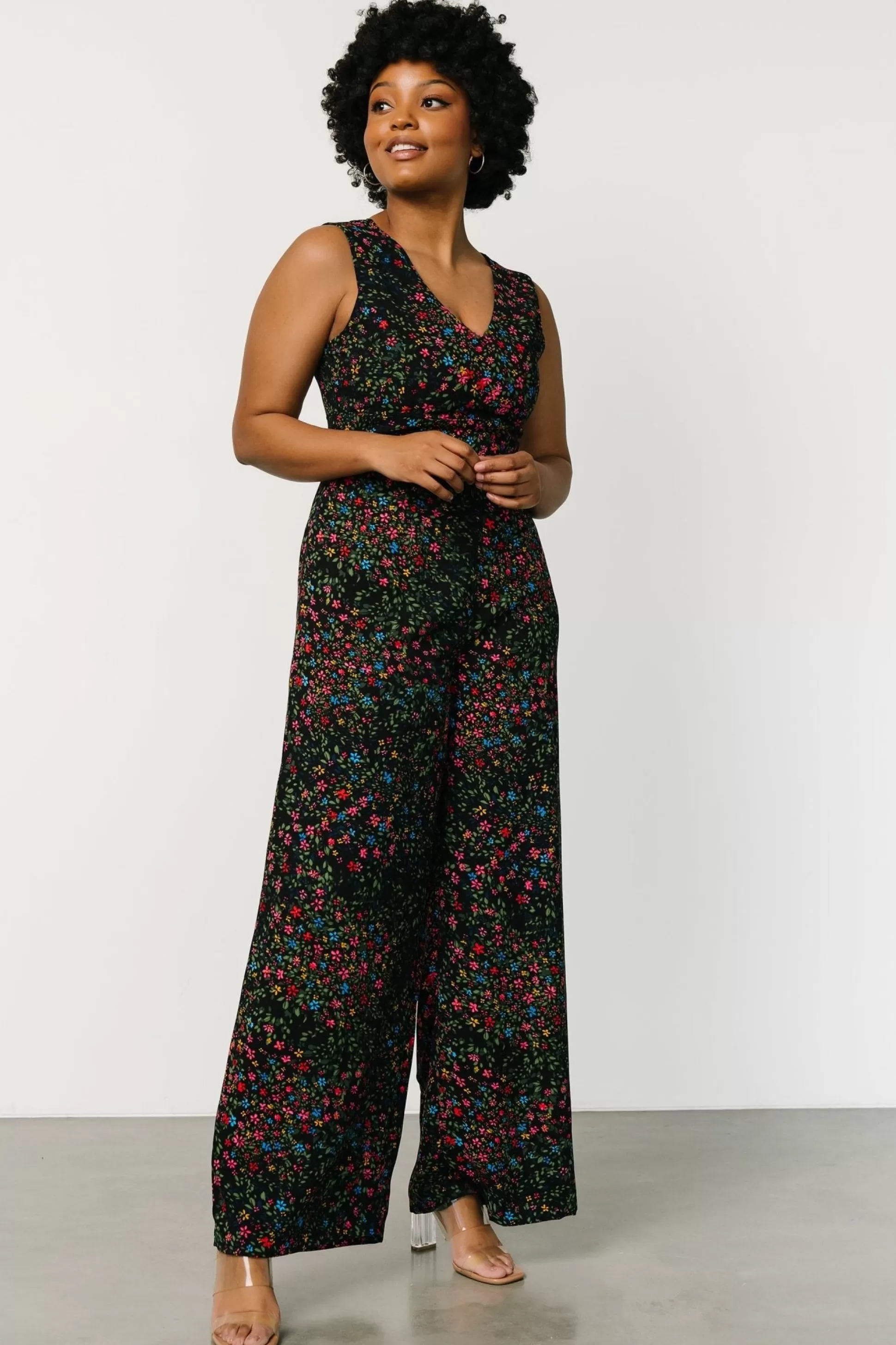 JUMPSUITS + ROMPERS | Baltic Born Frazier Jumpsuit | Black Multi Floral