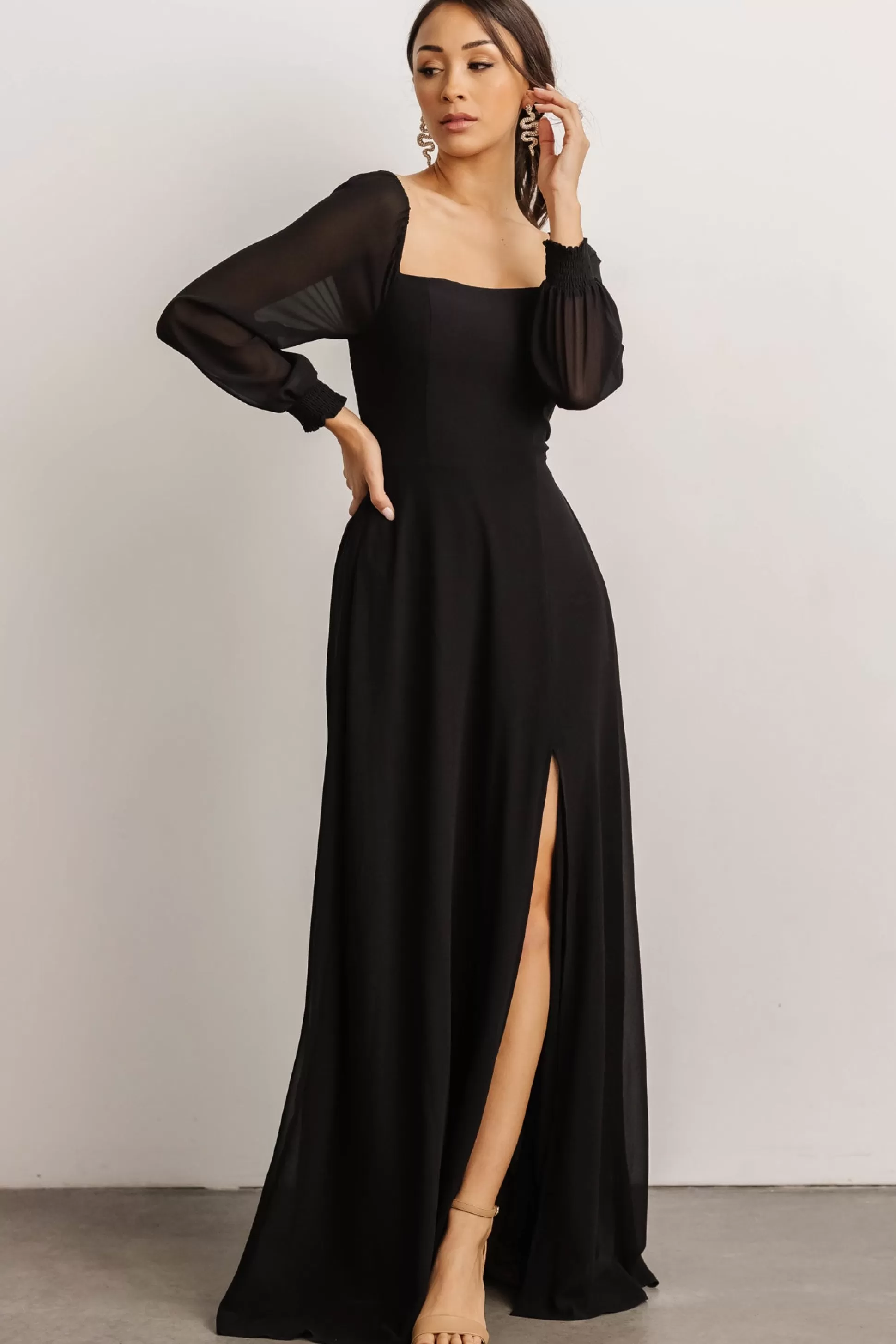 maxi dresses | WEDDING SUITE | Baltic Born Giselle Maxi Dress | Black