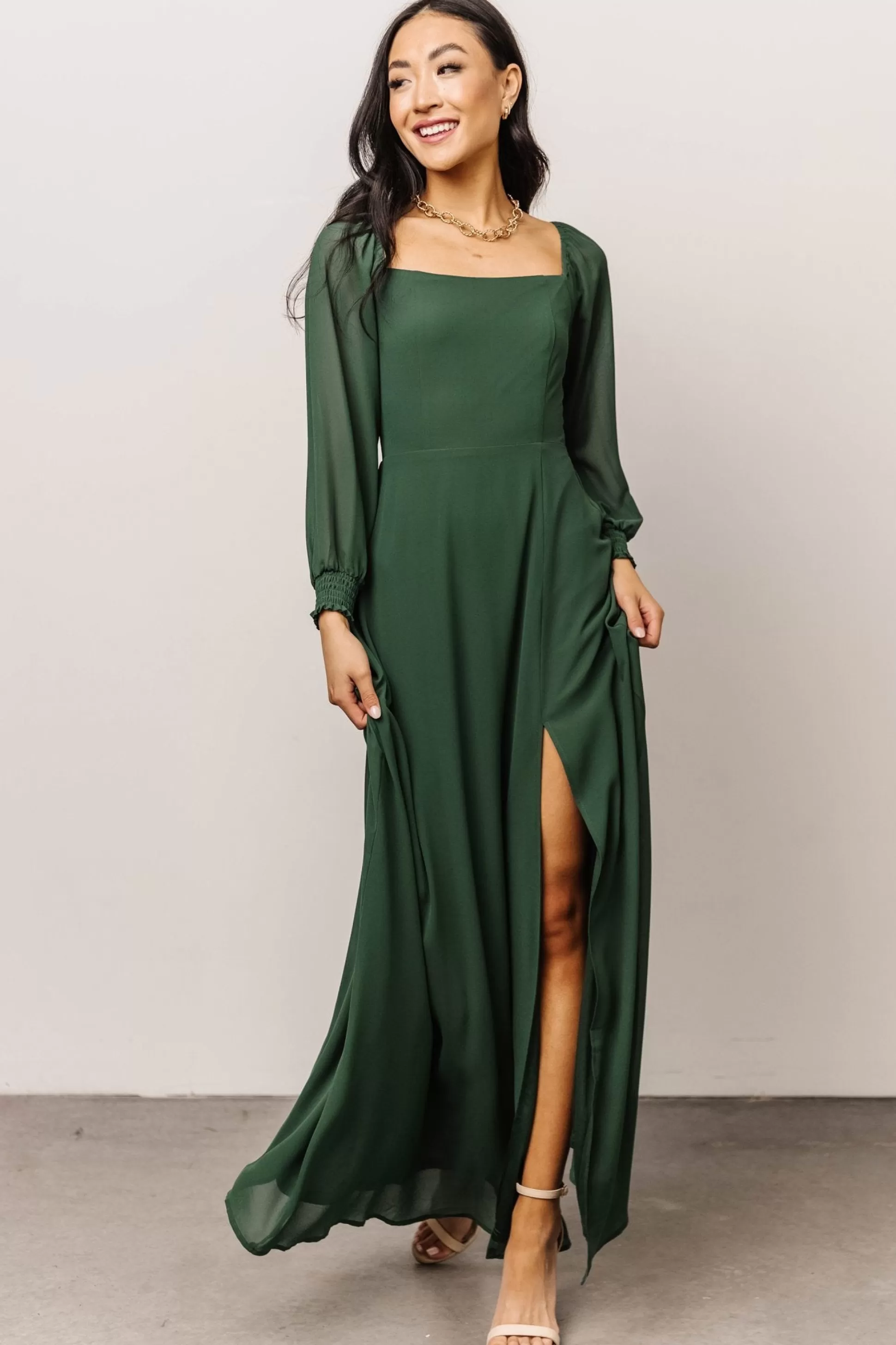 maxi dresses | WEDDING SUITE | Baltic Born Giselle Maxi Dress | Evergreen