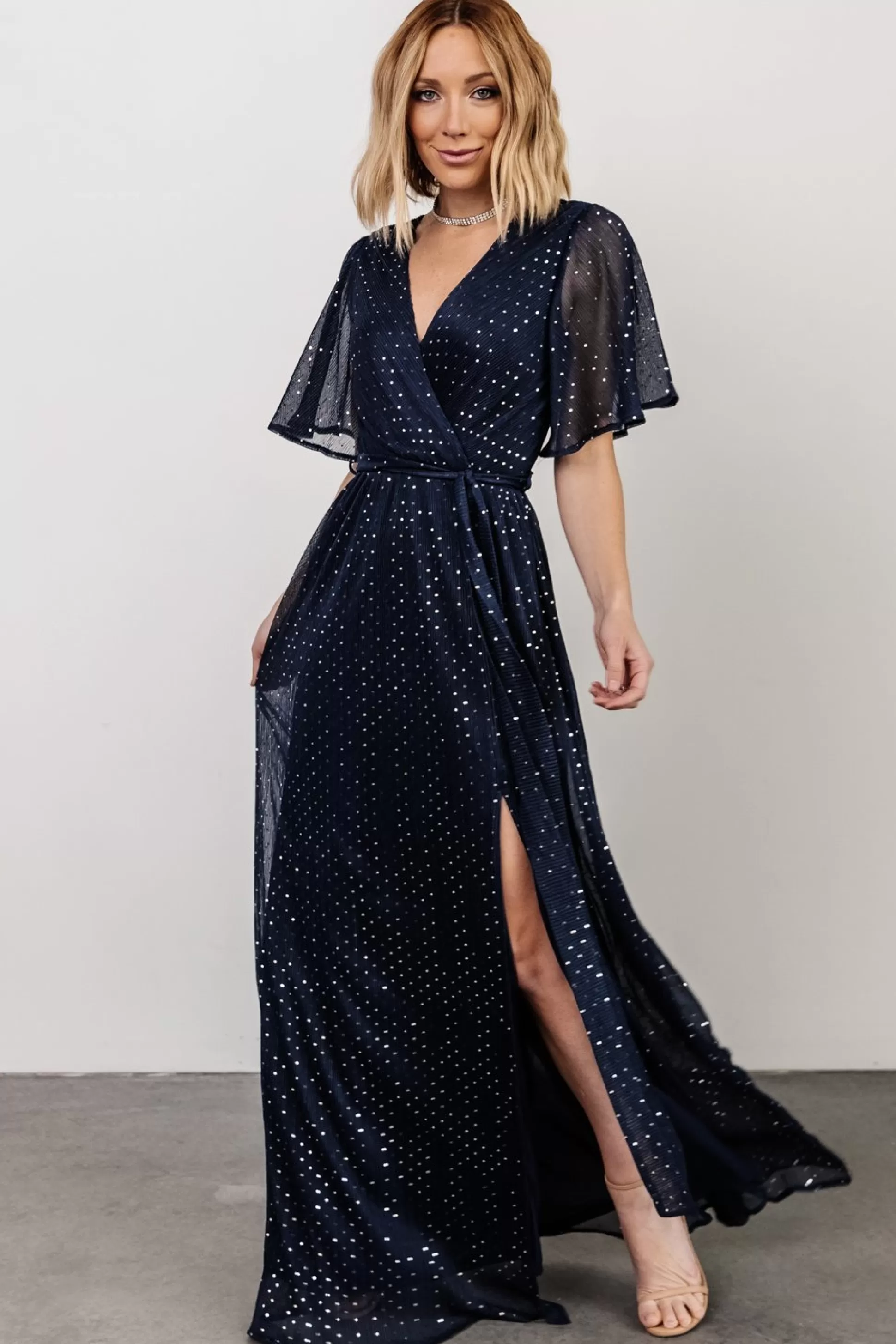 SALE | Baltic Born Grace Sparkle Gown | Navy