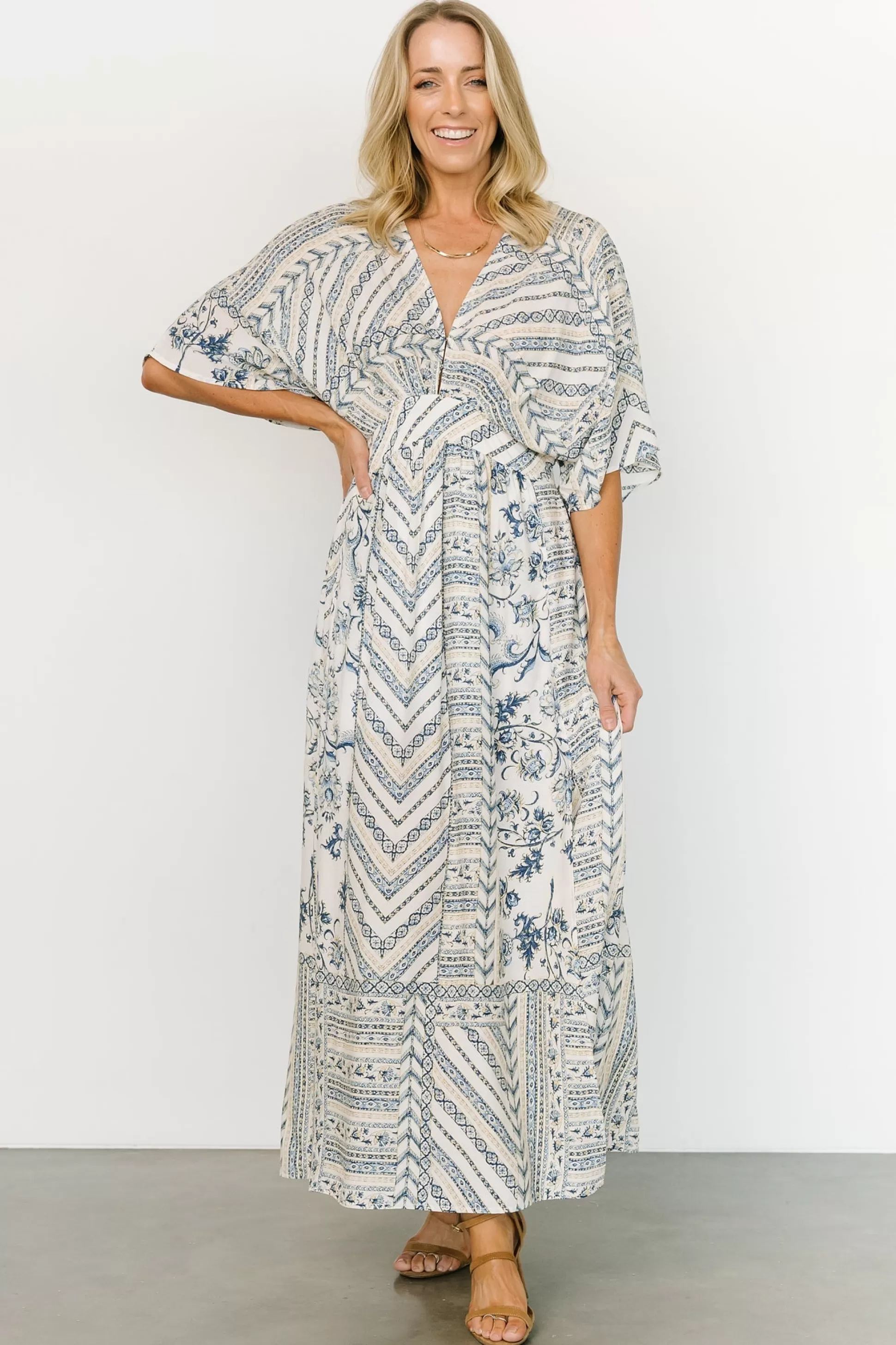 maxi dresses | Baltic Born Hawkins Kimono Maxi Dress | Blue Print