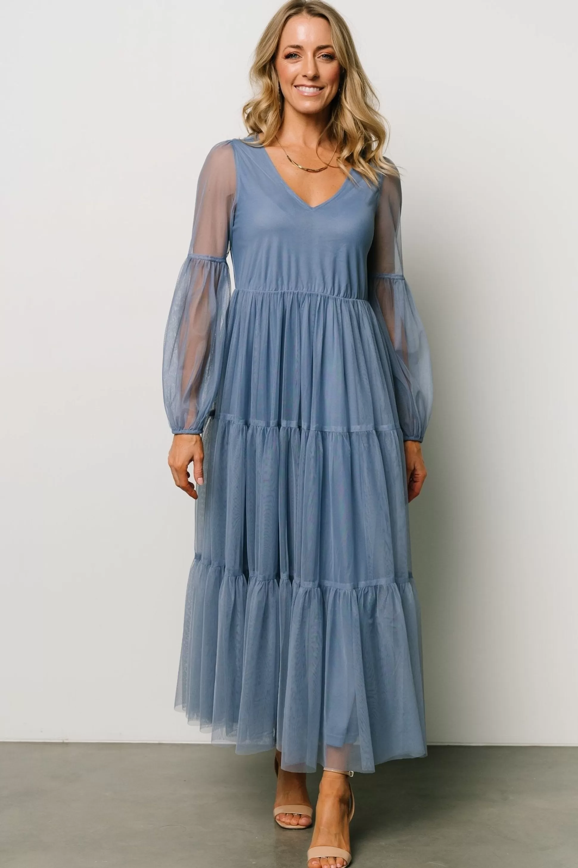 tulle styles | COMING SOON | Baltic Born Hoffman Tulle Maxi Dress | Whisper Blue