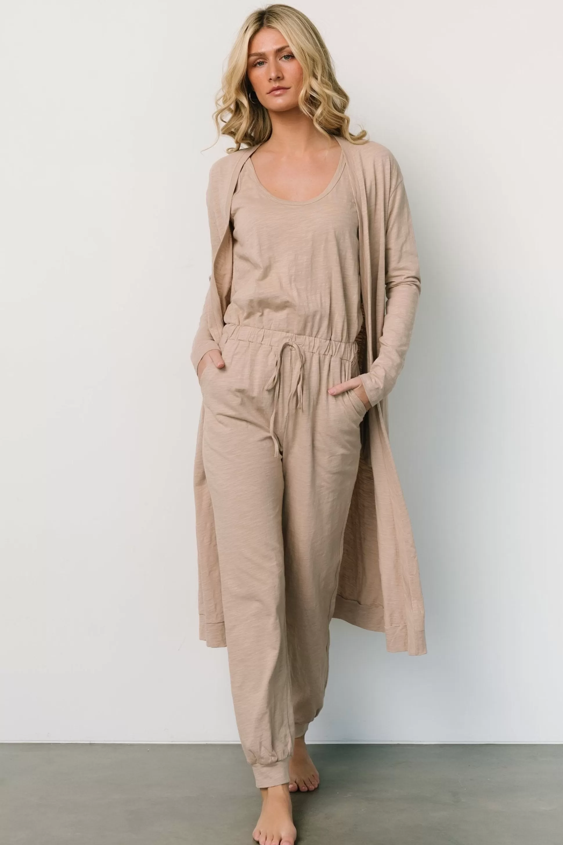 cardigans | Baltic Born Janae Jumpsuit + Cardigan Set | Oatmeal