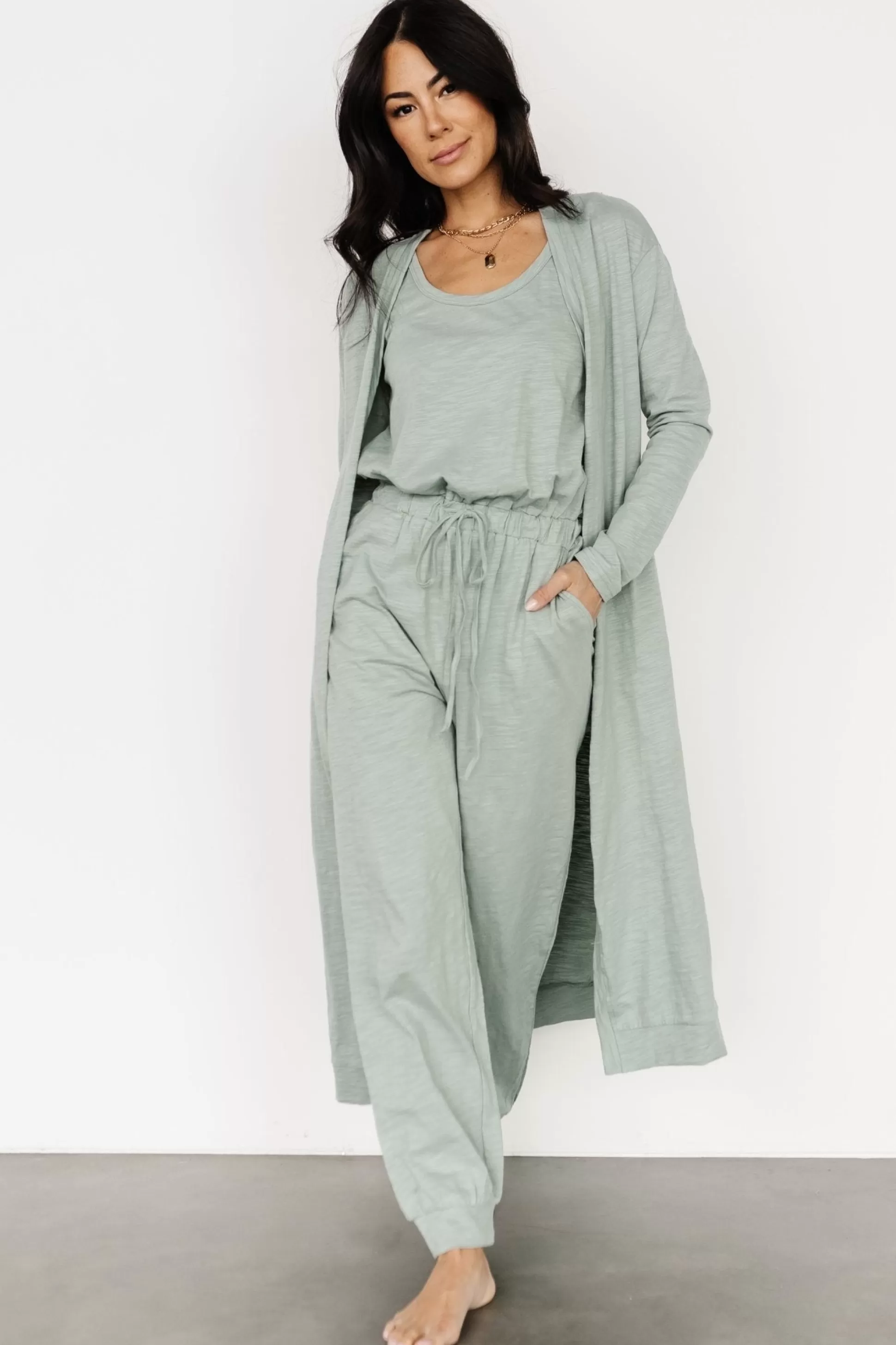 cardigans | Baltic Born Janae Jumpsuit + Cardigan Set | Sage