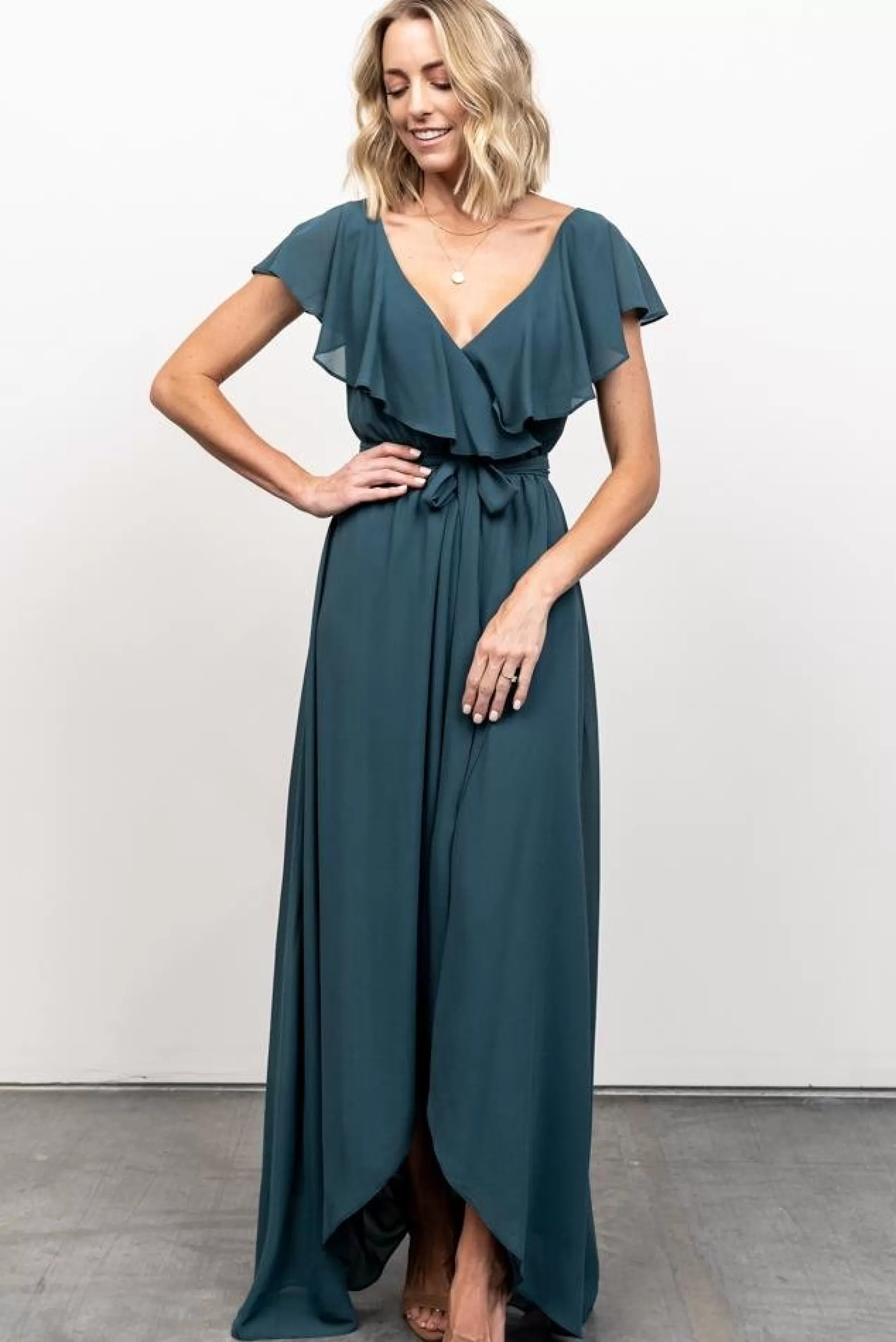 SALE | Baltic Born Katya Ruffle Maxi Dress | Dusty Topaz