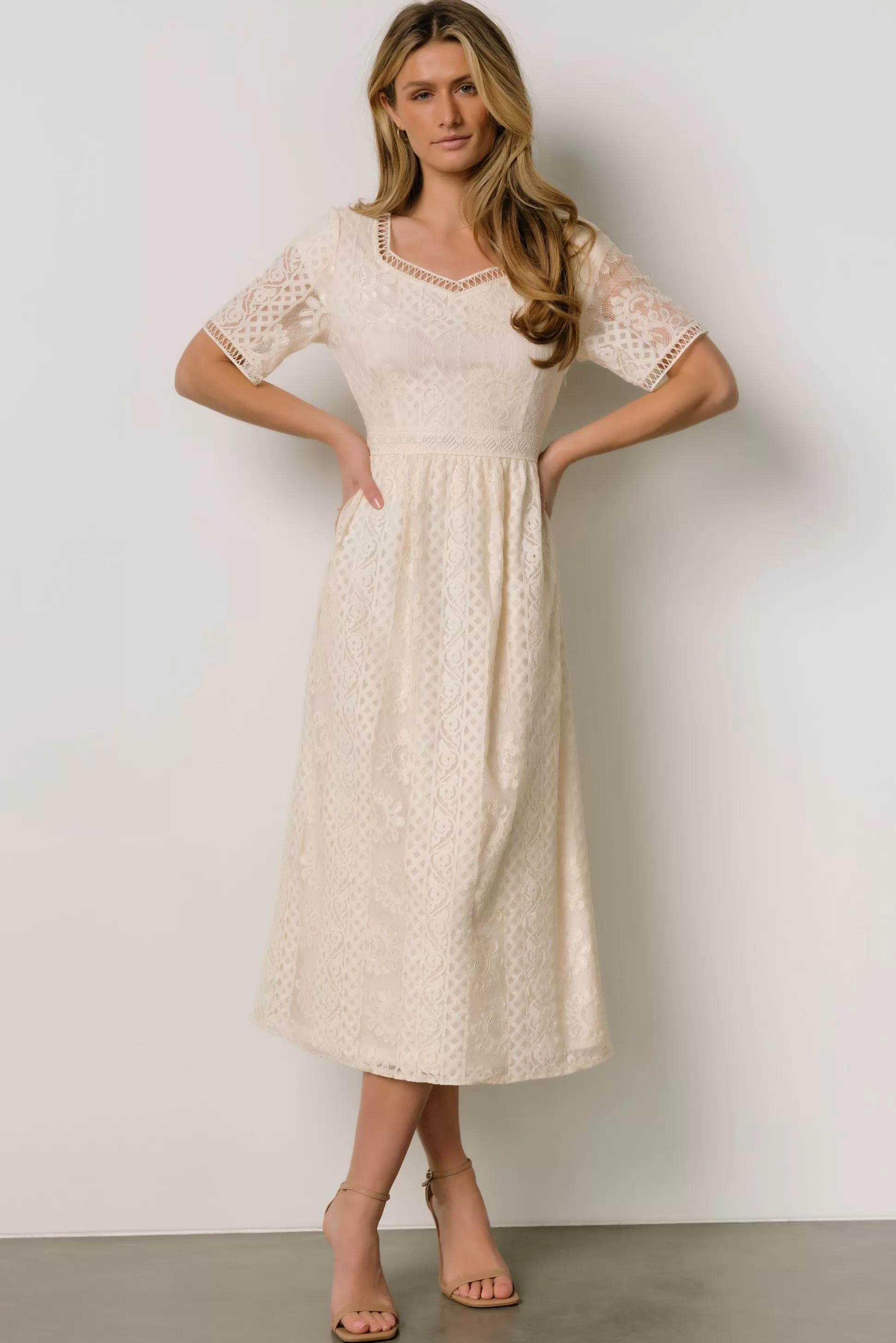 SALE | Baltic Born Kody Lace Dress | Ivory