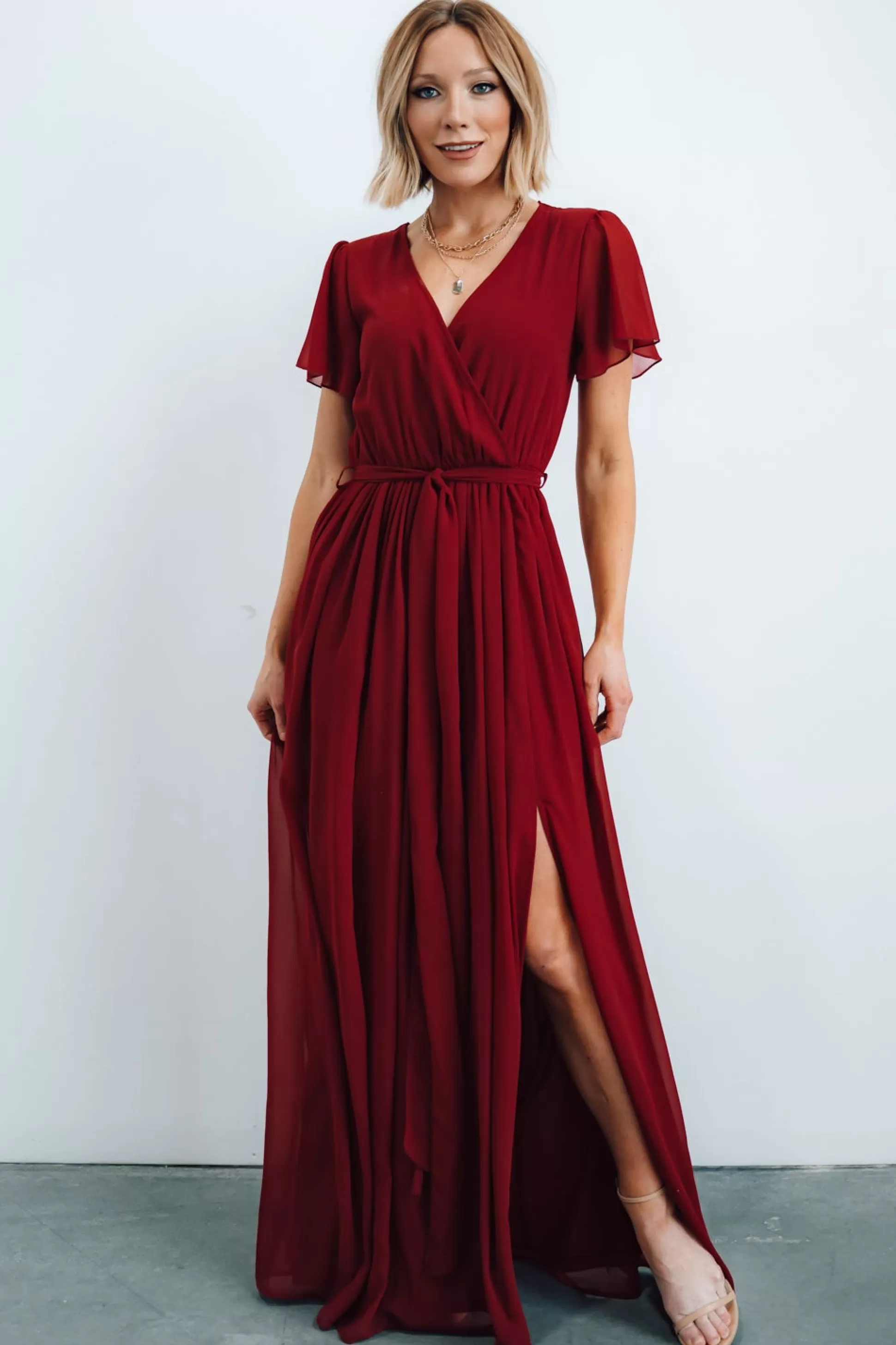 SALE | Baltic Born Kristina Maxi Dress | Burgundy