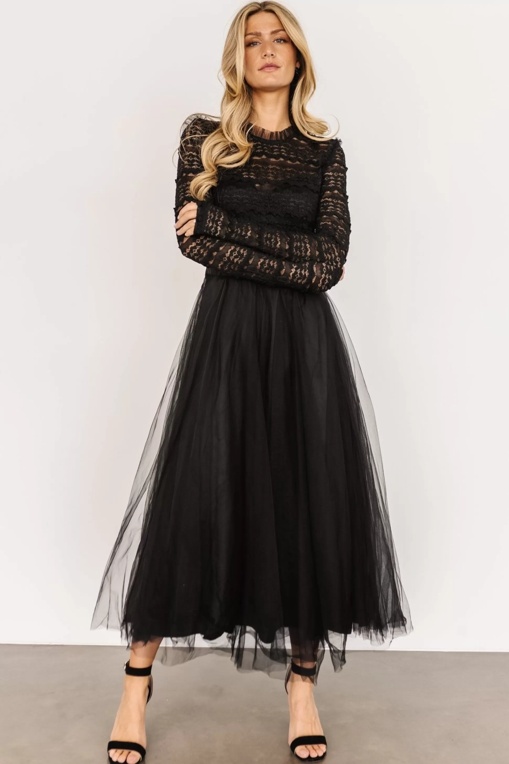 tulle styles | BEST SELLERS | Baltic Born Lonnie Tulle Dress | Black