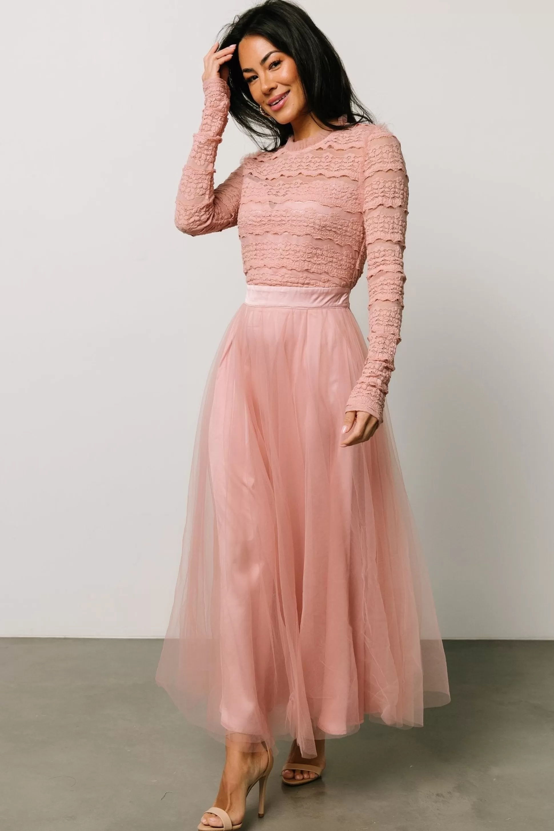 DRESSES | midi dresses | Baltic Born Lonnie Tulle Dress | Blush