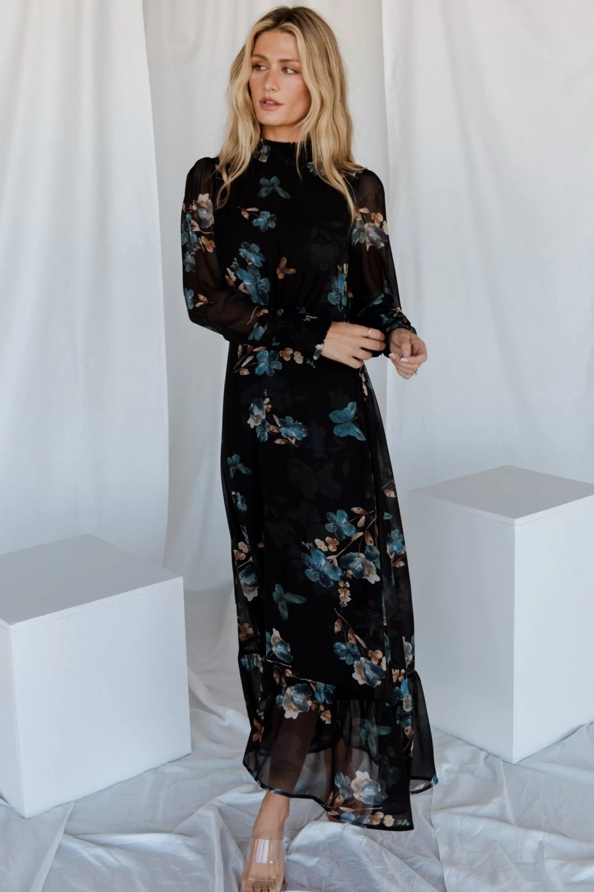 maxi dresses | BEST SELLERS | Baltic Born Luciana Maxi Dress | Black + Blue