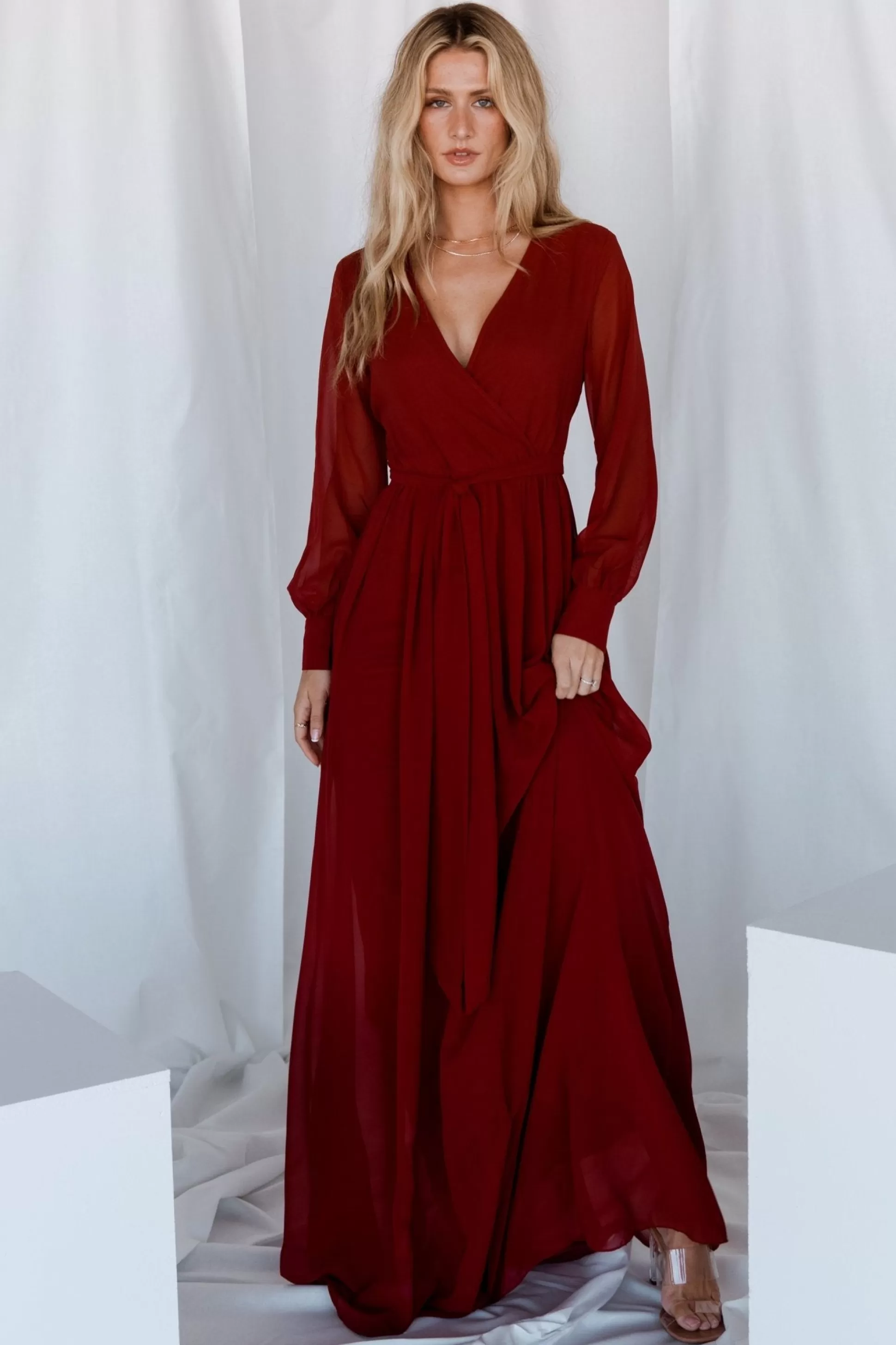 SALE | Baltic Born Lydia Maxi Dress | Burgundy