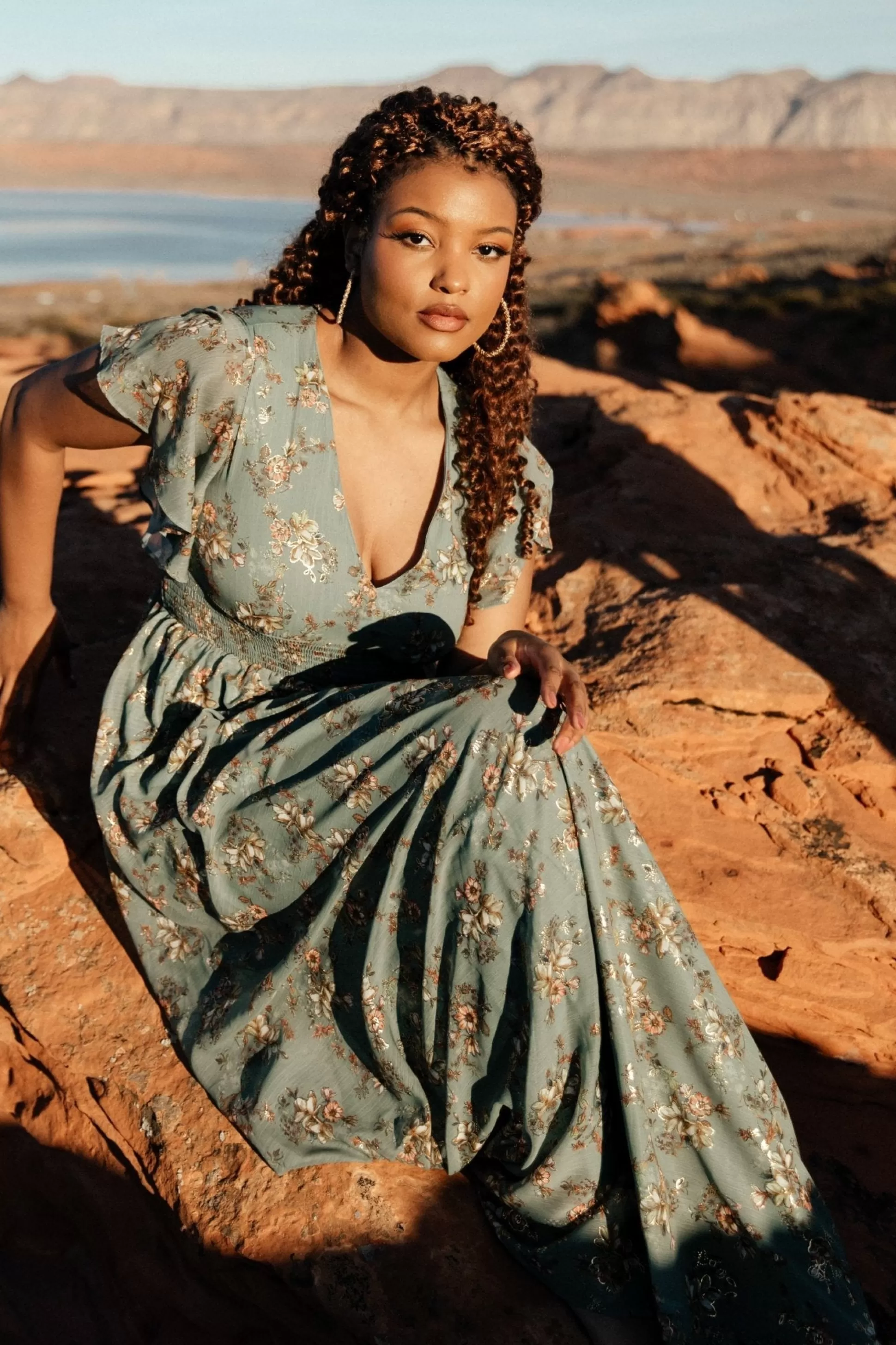 WEDDING SUITE | wedding guest | Baltic Born Lynlee Metallic Maxi Dress | Eucalyptus