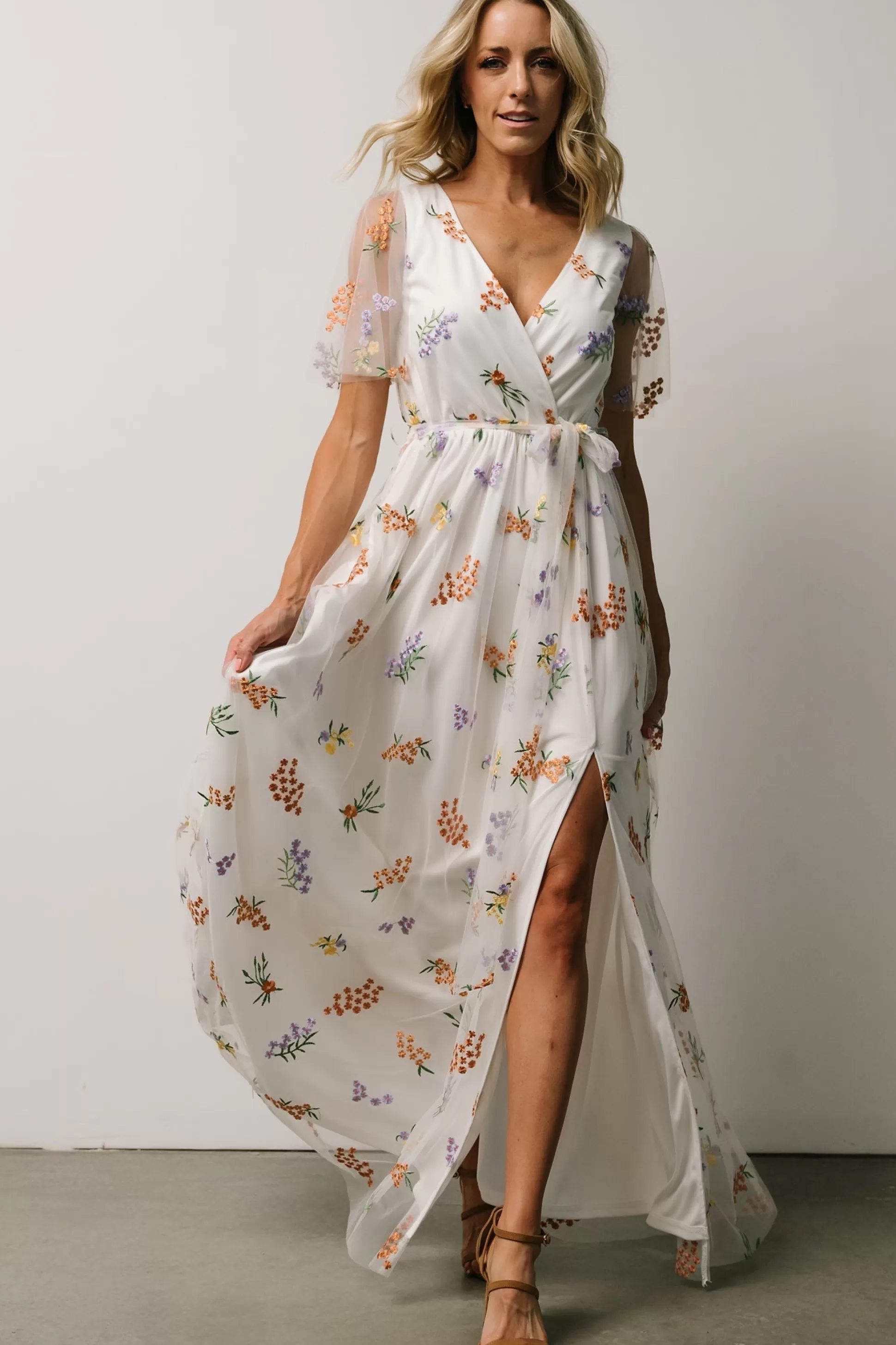 SALE | Baltic Born Marseille Embossed Maxi Dress | Meadow Floral