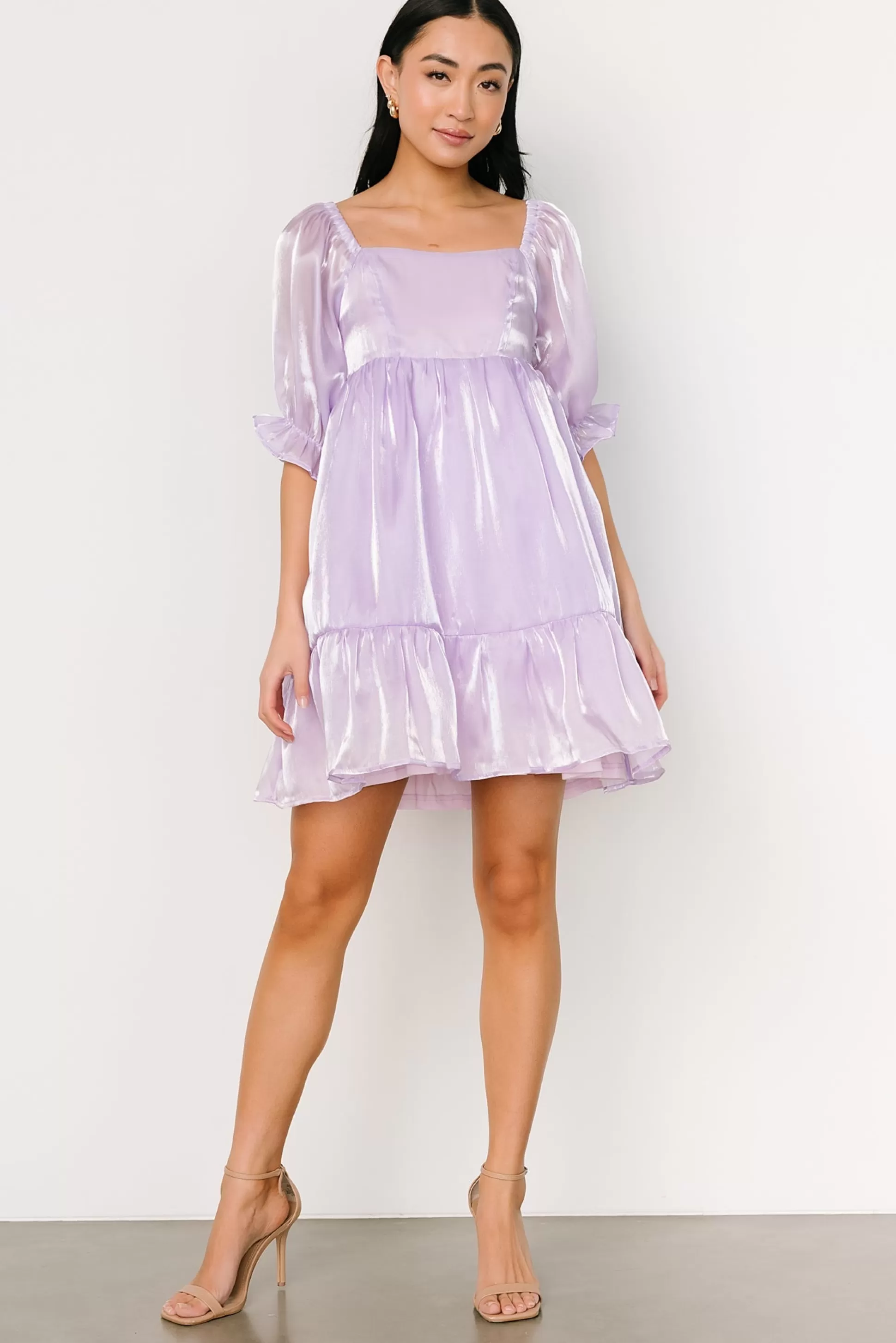 SALE | Baltic Born Medea Babydoll Mini Dress | Lilac