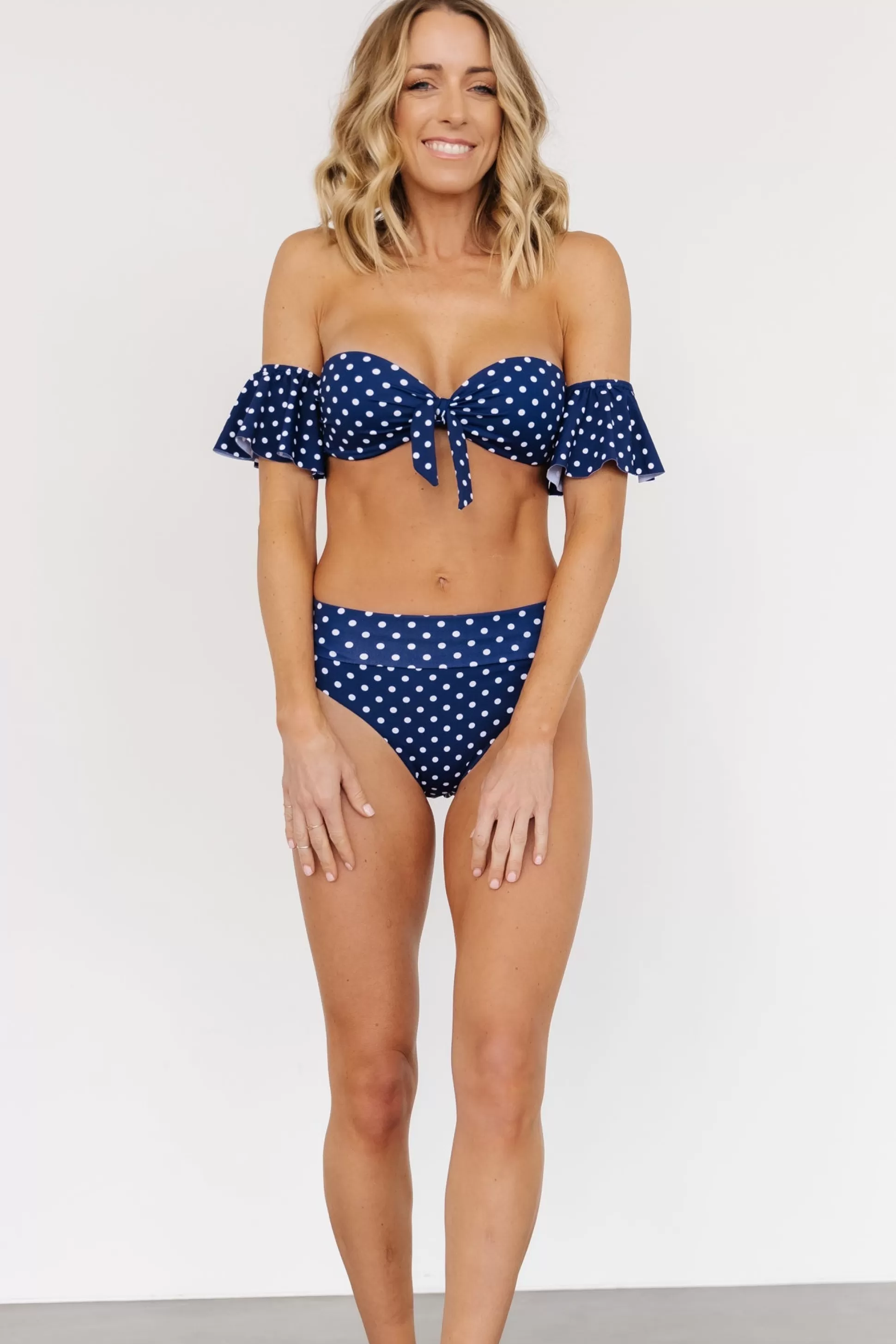 bikini | Baltic Born Miami Bikini Top | Navy Dot