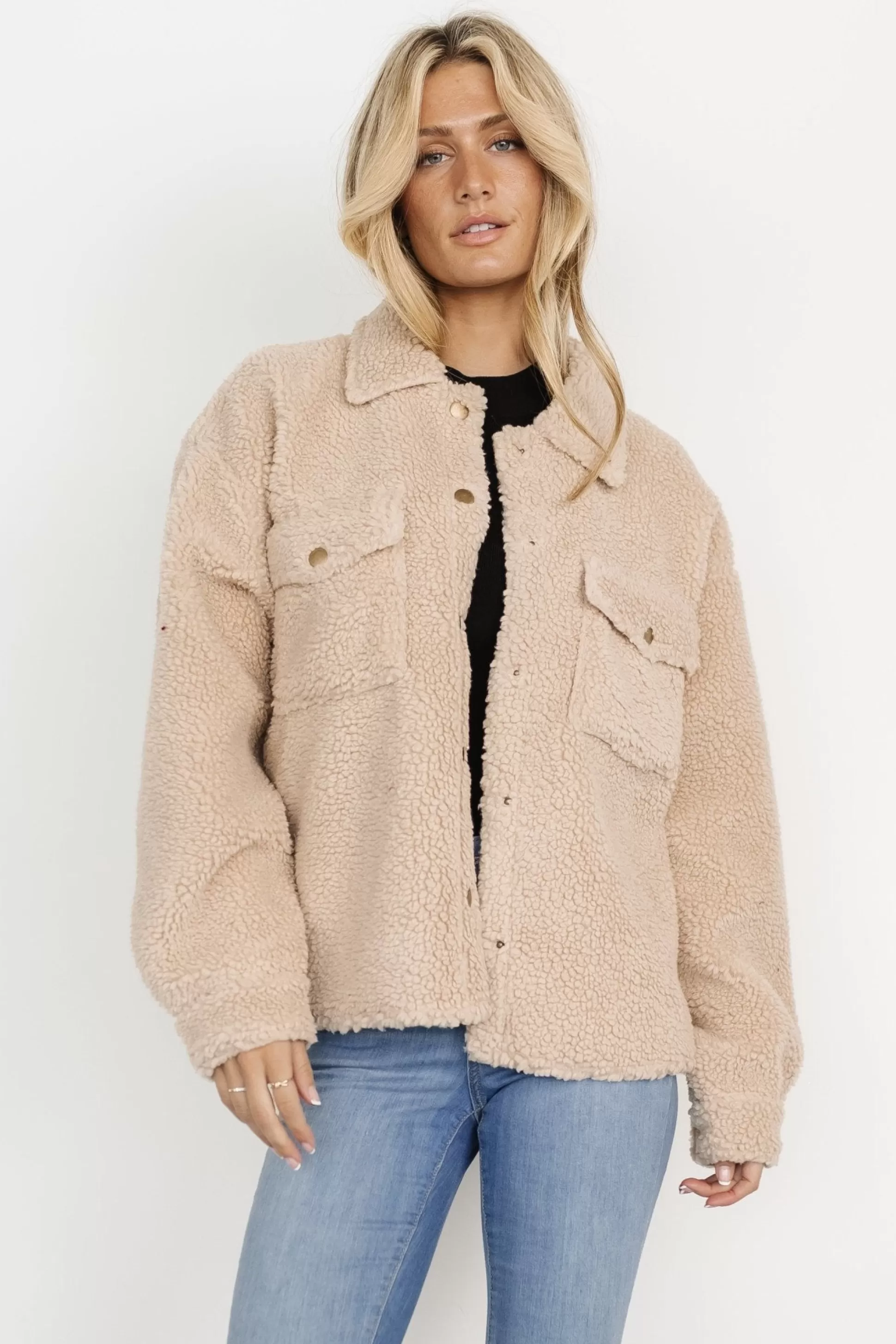 outerwear | Baltic Born Midtown Sherpa Jacket | Oatmeal