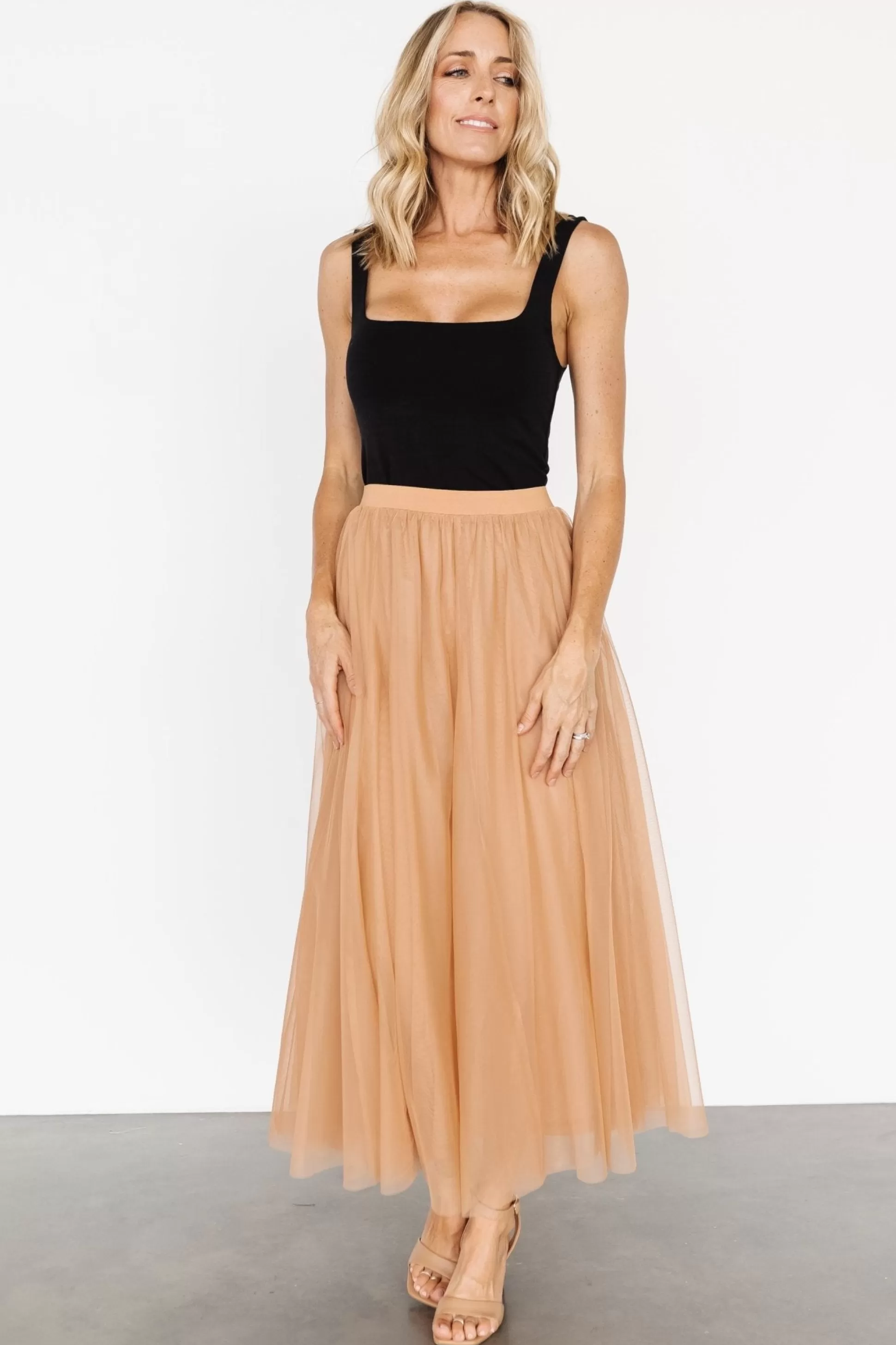 tulle styles | BOTTOMS | Baltic Born Mila Tulle Skirt | Caramel