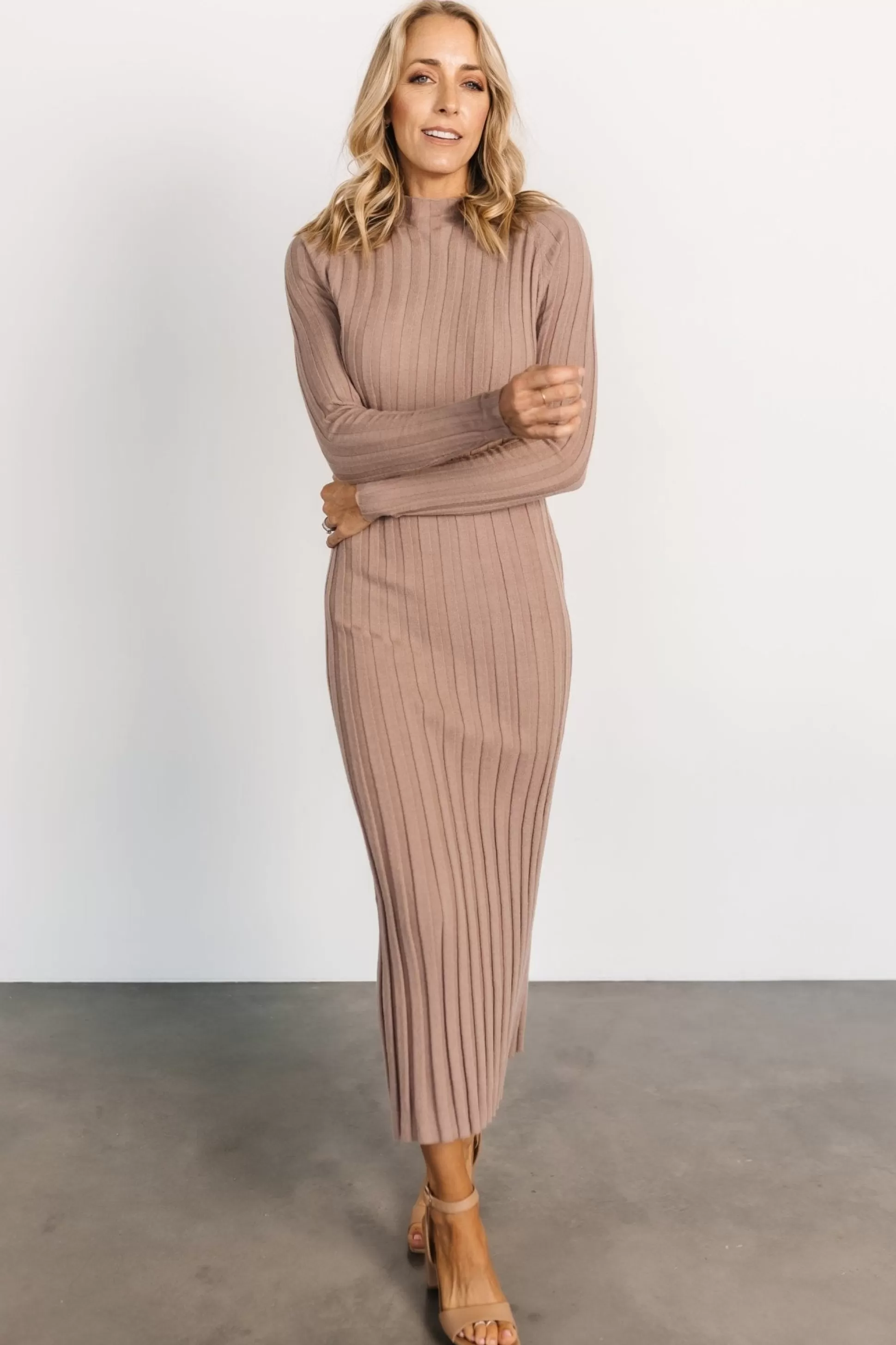 maxi dresses | TOPS | Baltic Born Oliver Ribbed Sweater Dress | Mocha