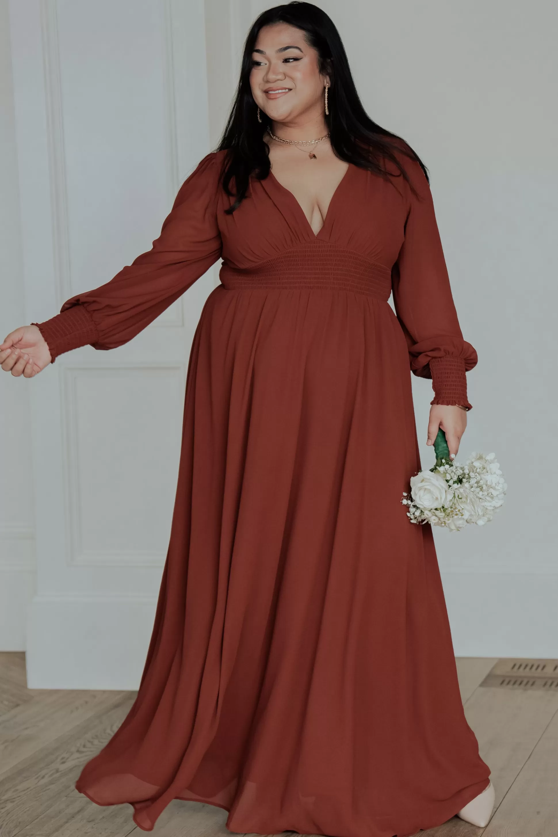 WEDDING SUITE | wedding guest | Baltic Born Olivia Maxi Dress | Cinnamon