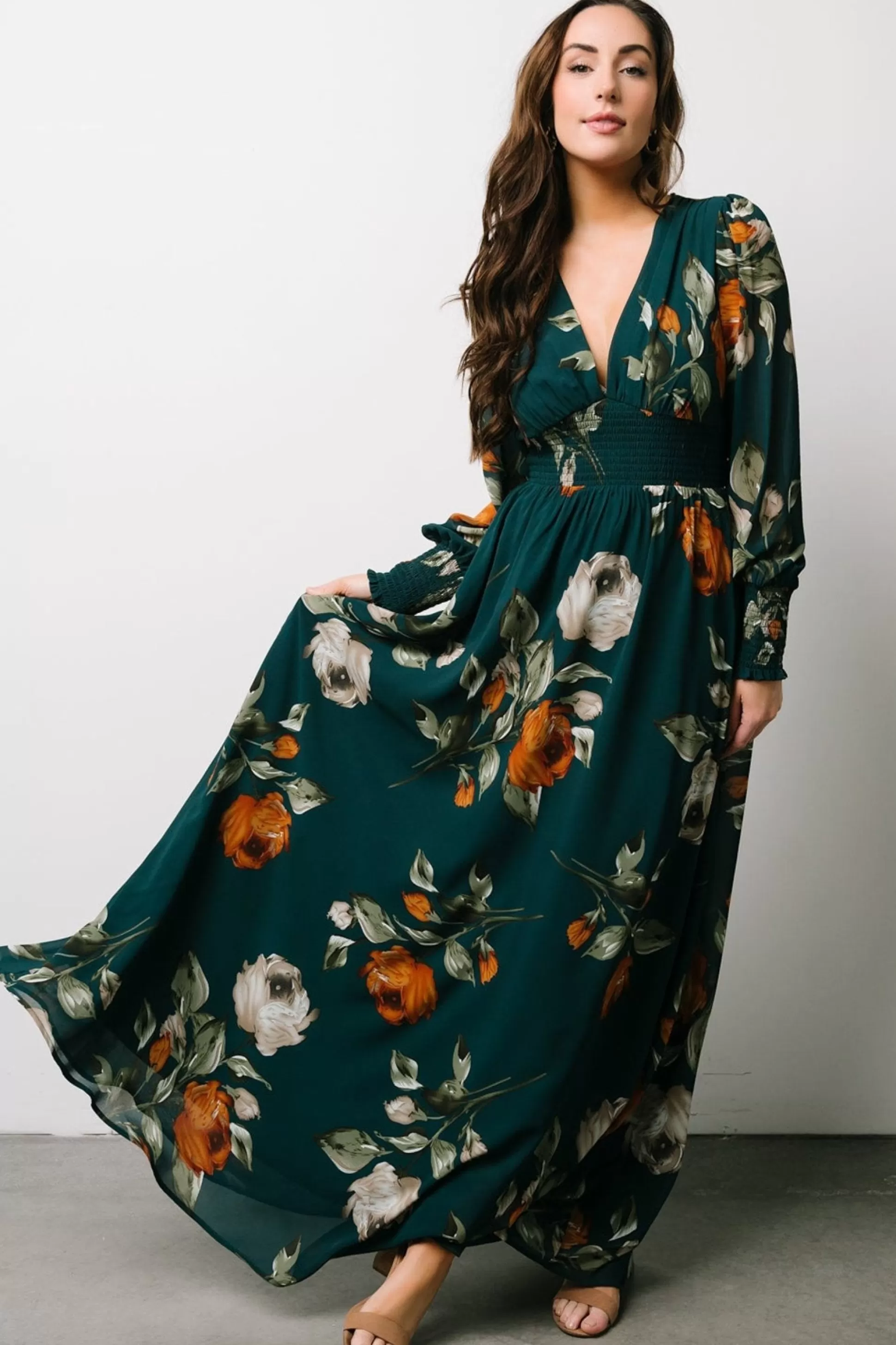 WEDDING SUITE | wedding guest | Baltic Born Olivia Maxi Dress | Deep Topaz Floral