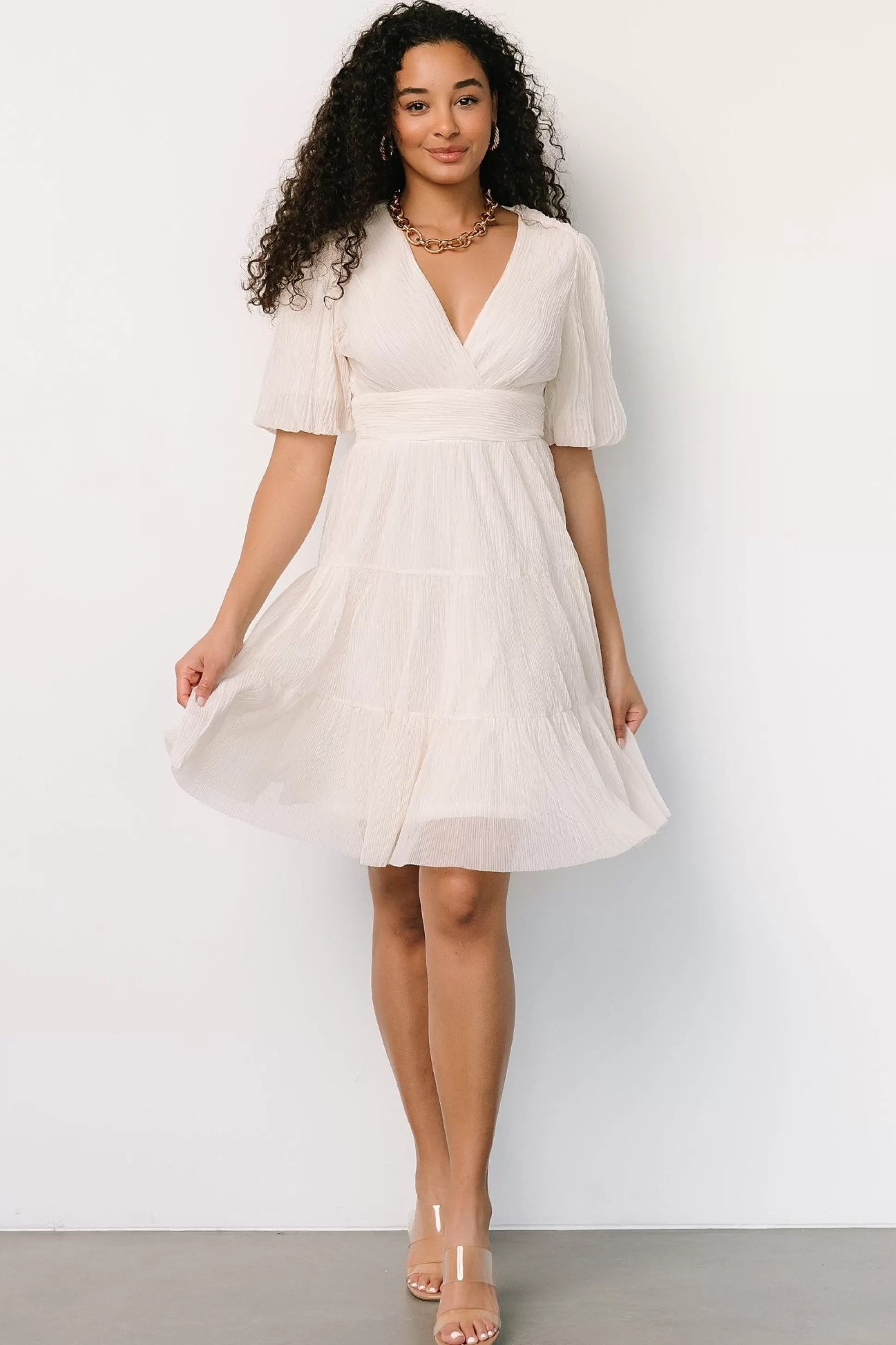 short dresses | Baltic Born Patrice Short Dress | Cream