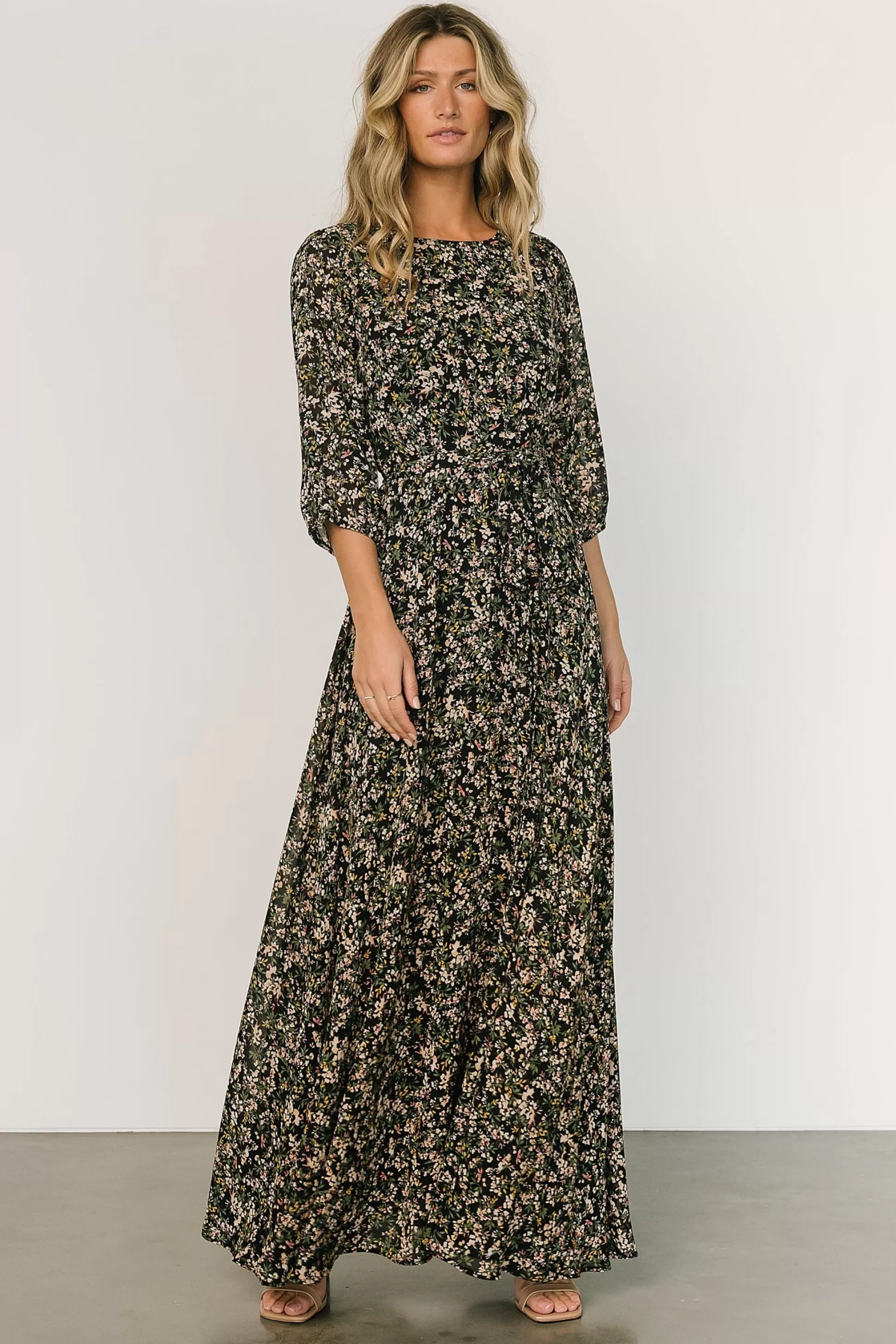 DRESSES | maxi dresses | Baltic Born Rebecca Maxi Dress | Black Floral