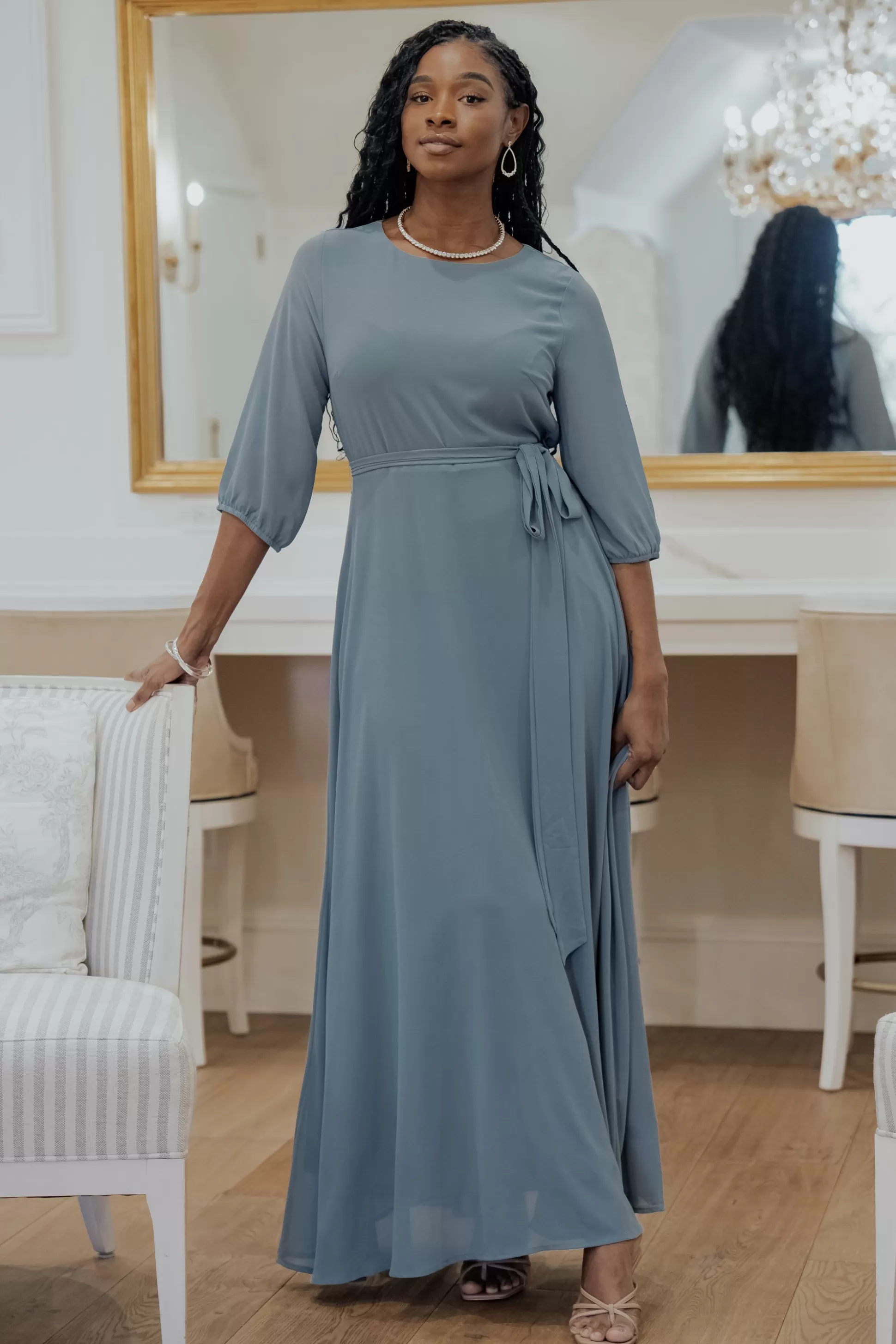 DRESSES | maxi dresses | Baltic Born Rebecca Maxi Dress | Dusty Blue