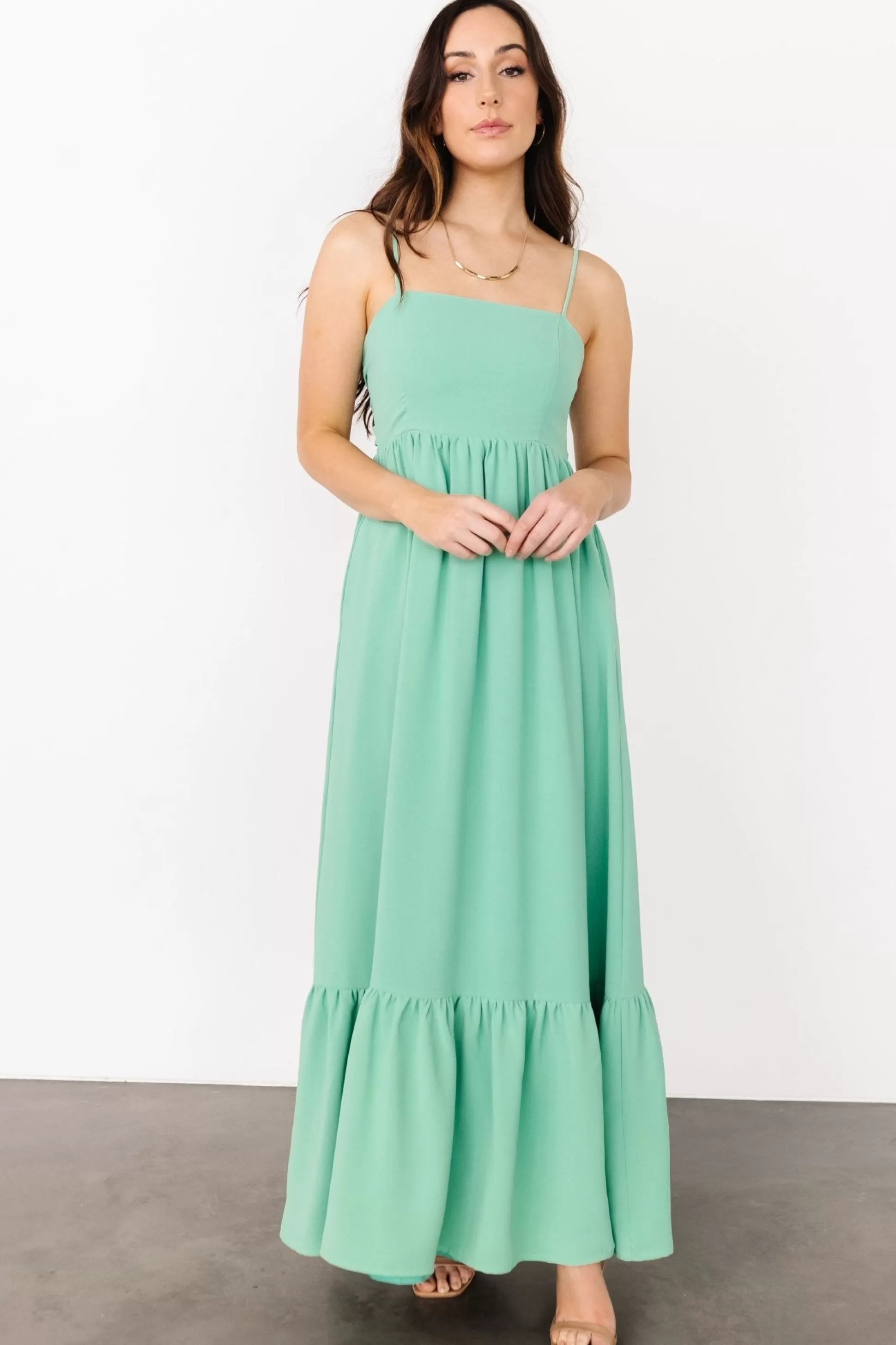 maxi dresses | EXTENDED SIZING | Baltic Born Regan Tank Maxi Dress | Dusty Green