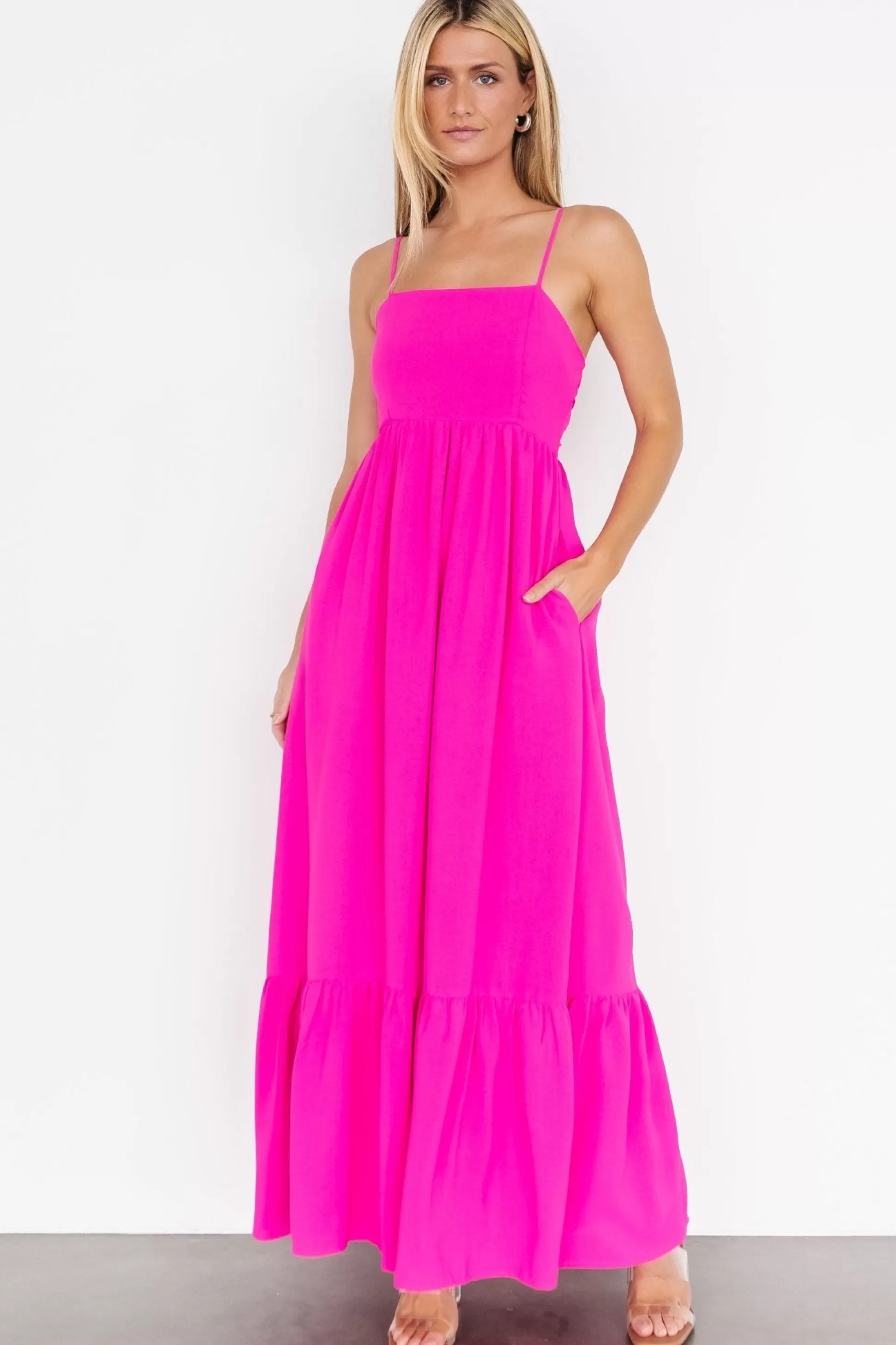 maxi dresses | EXTENDED SIZING | Baltic Born Regan Tank Maxi Dress | Fuchsia