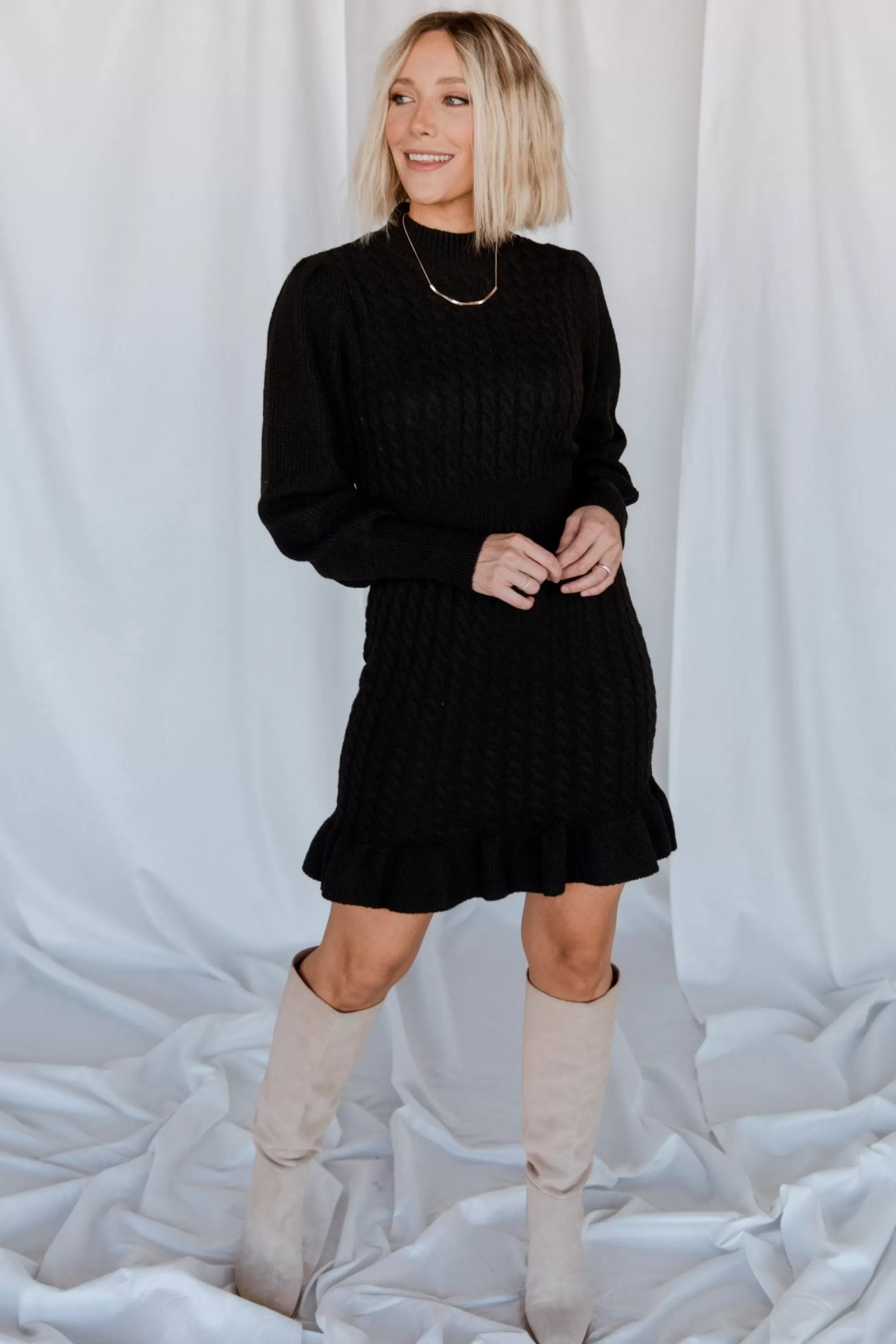 sweaters | Baltic Born Rhonda Sweater Dress | Black